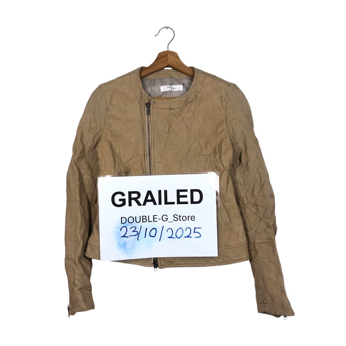 ADAM ET ROPE 📌Cropped Biker Leather Jacket Adam Et Rope Issey Miyake Size US M / EU 48-50 / 2 - 1 Thumbnail