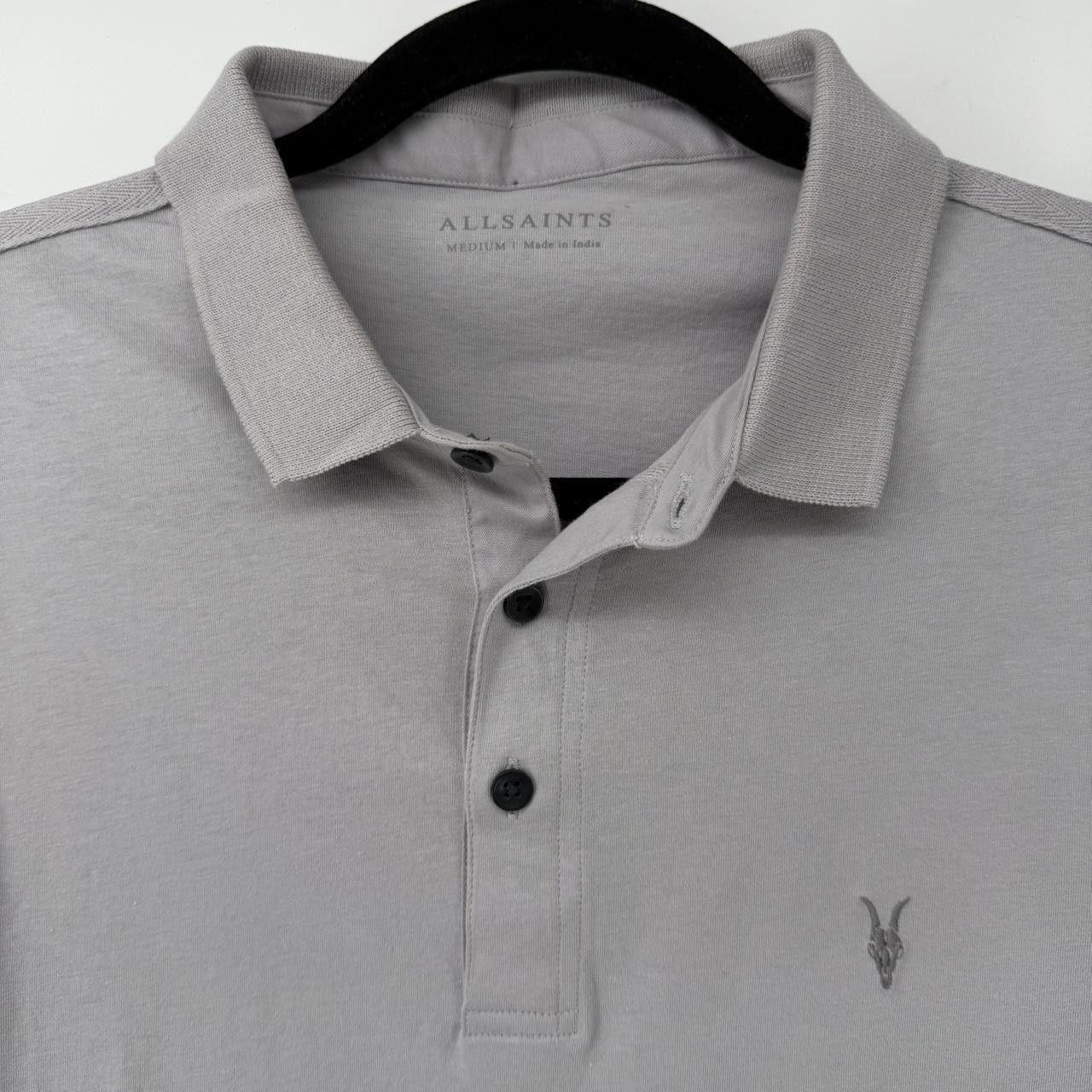 Allsaints All Saints grey polo shirt Size M Size US M / EU 48-50 / 2 - 2 Thumbnail