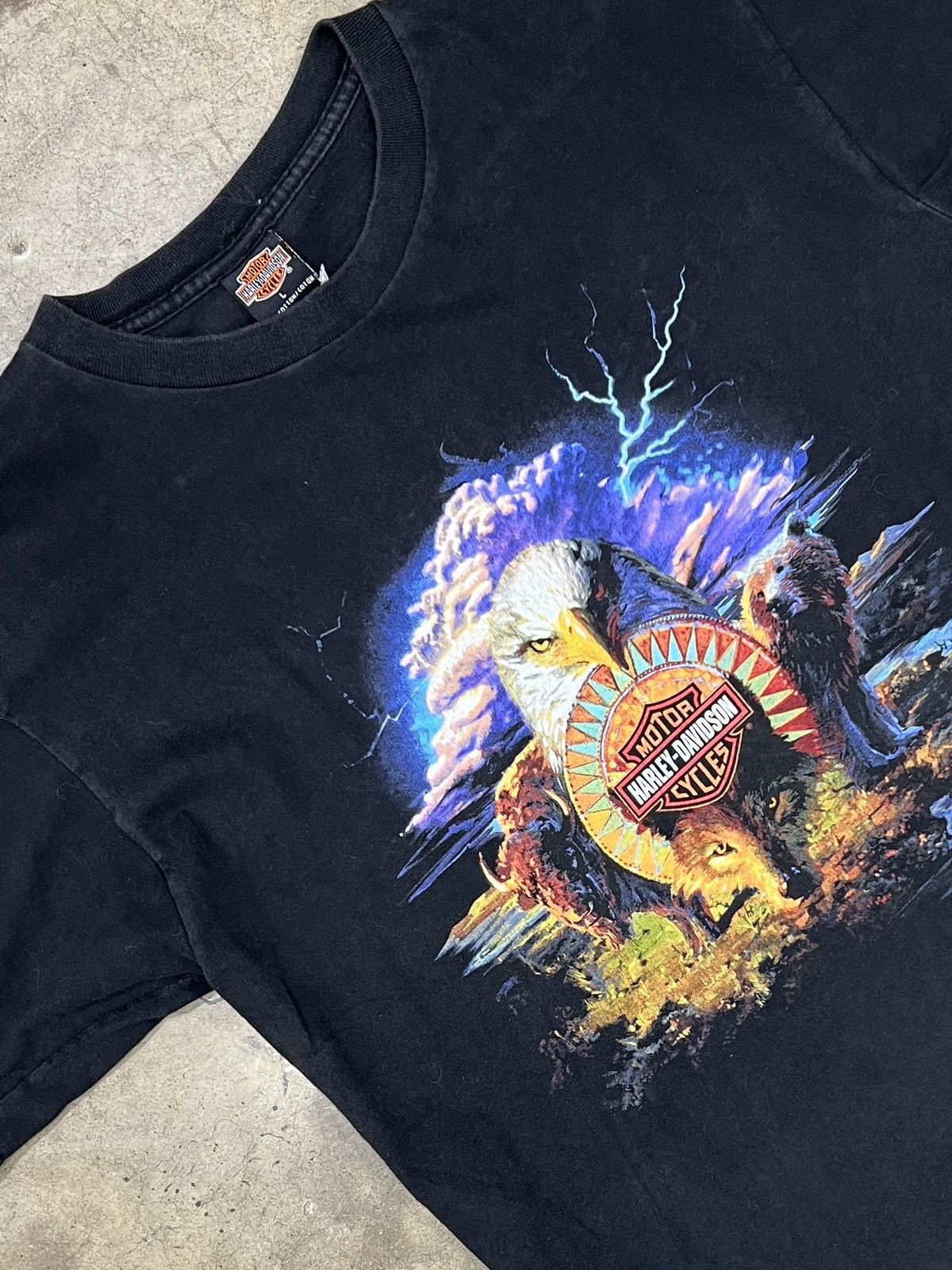 Harley Davidson Vintage 2000 Harley Davidson Nature Wisconsin Tee Large Size US L / EU 52-54 / 3 - 1 Thumbnail