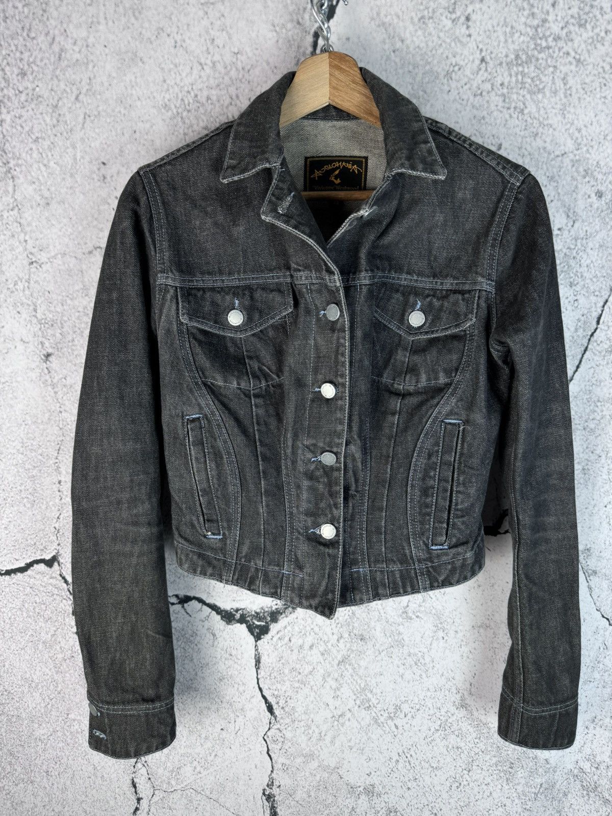 Vivienne Westwood Vintage Anglomania Label Denim Jean Jacket