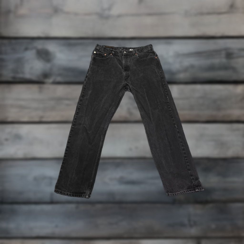 Levi's VINTAGE Levi's 505 Jeans Mens 38x30 Black Regular Fit Western Cowboy Rancher Jeans Size US 38 / EU 54 - 1 Thumbnail