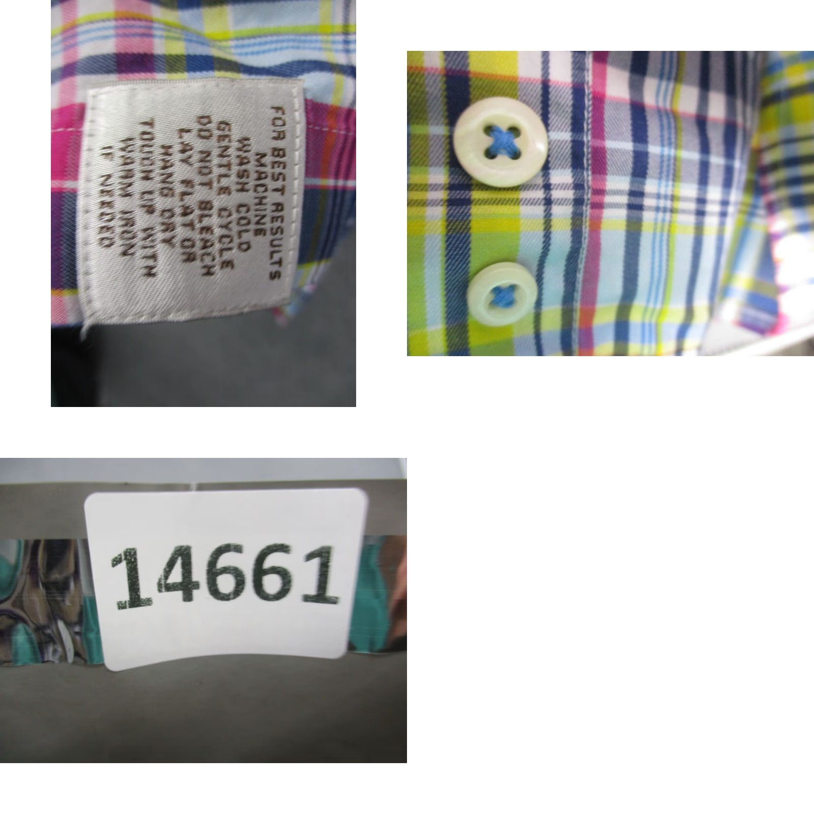 Peter Millar Peter Millar Crown Men's Shirt XL Cotton Pastel Multicolor Plaid Easter Sunday Size US XL / EU 56 / 4 - 9 Thumbnail