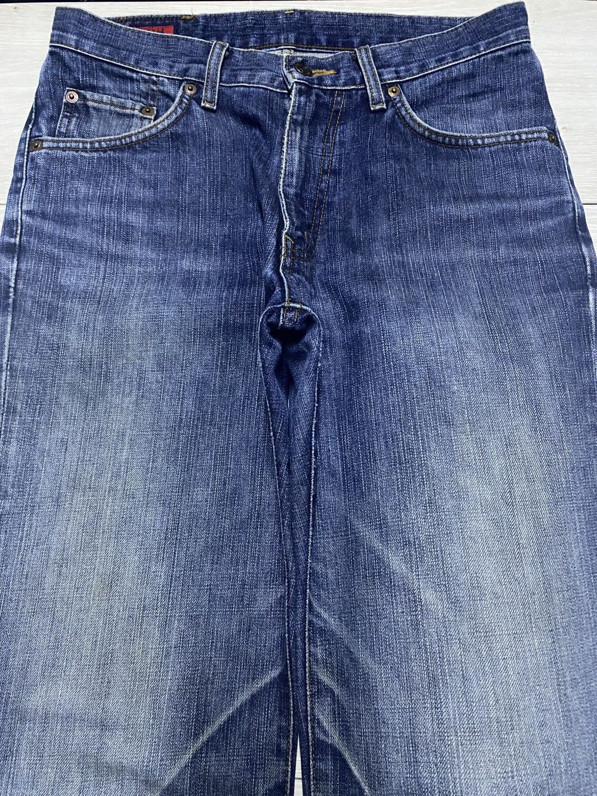 Edwin Vintage Edwin 503 Faded Wash Distressed Loose Jeans Size US 30 / EU 46 - 3 Thumbnail