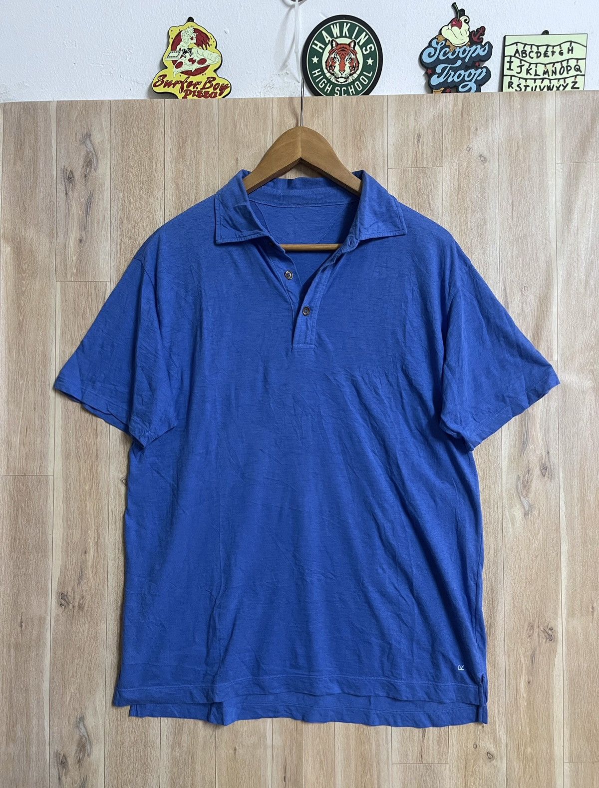 45rpm × Blue Blue Japan × Okura 45RPM Light Polo Shirt SS2022 Summer Edition Indigo L Size US L / EU 52-54 / 3 - 1 Thumbnail