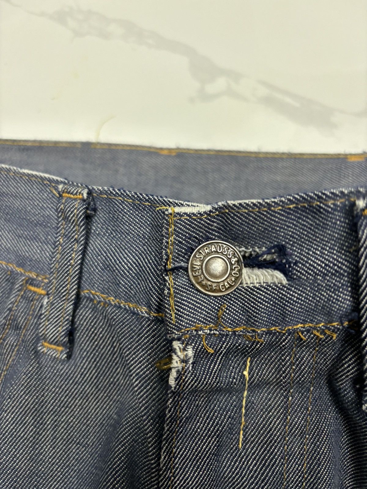 Levi's Vintage Levis Orange Tab Button 8 Flare Bootcut Crop Jeans Size US 28 / EU 44 - 9 Thumbnail