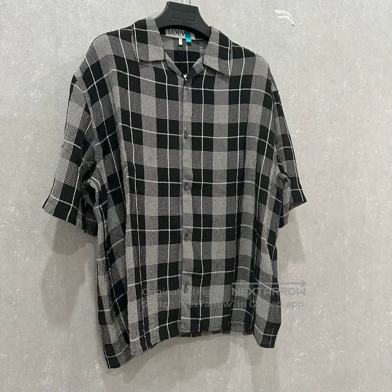 Loewe Loewe size 39 Black and White Plaid Shirt Size US XS / EU 42 / 0 - 3 Thumbnail