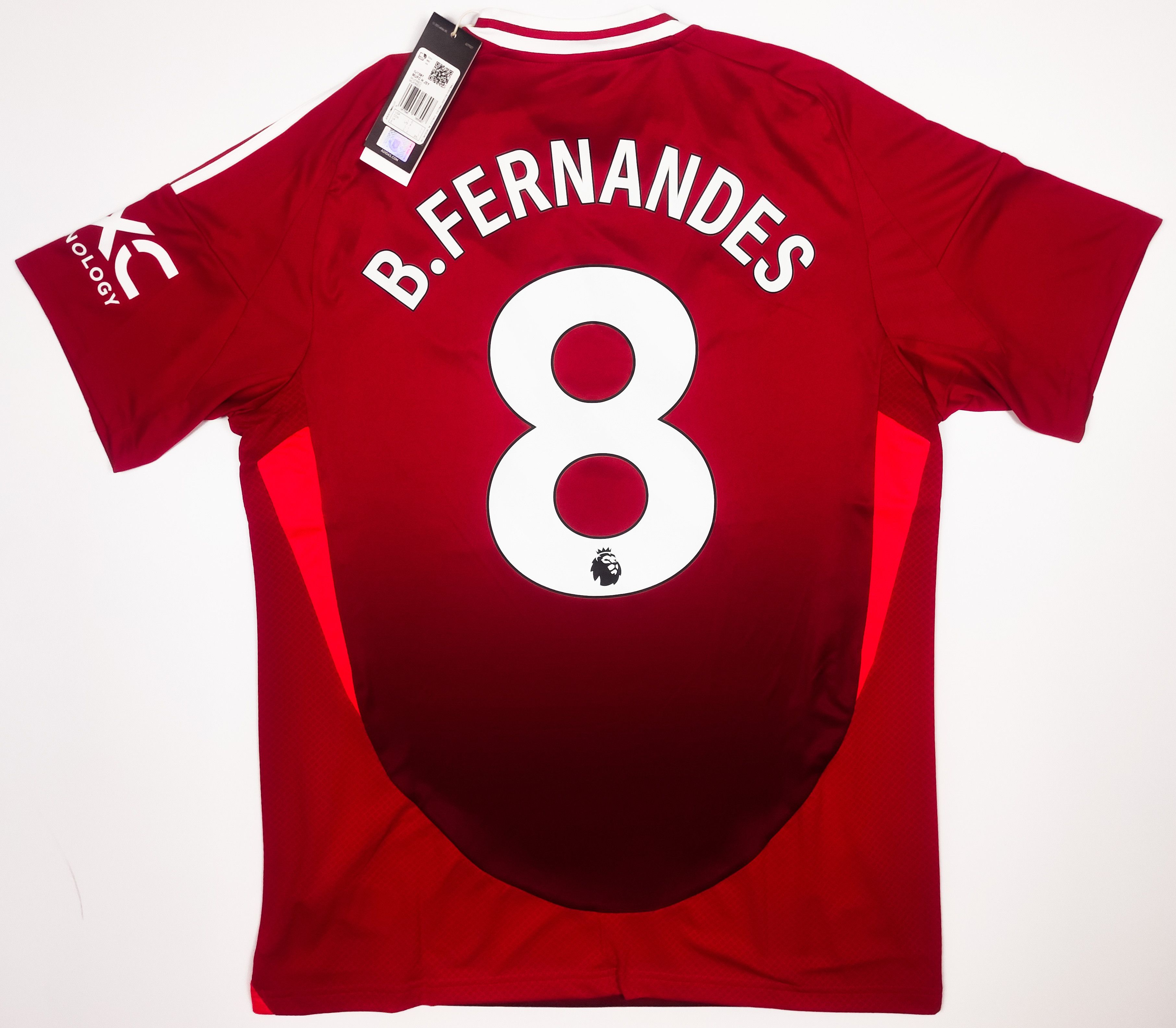 Adidas BNWT B. Fernandes #8 Manchester United 2024 2024 Adidas Home Size US L / EU 52-54 / 3 - 1 Thumbnail