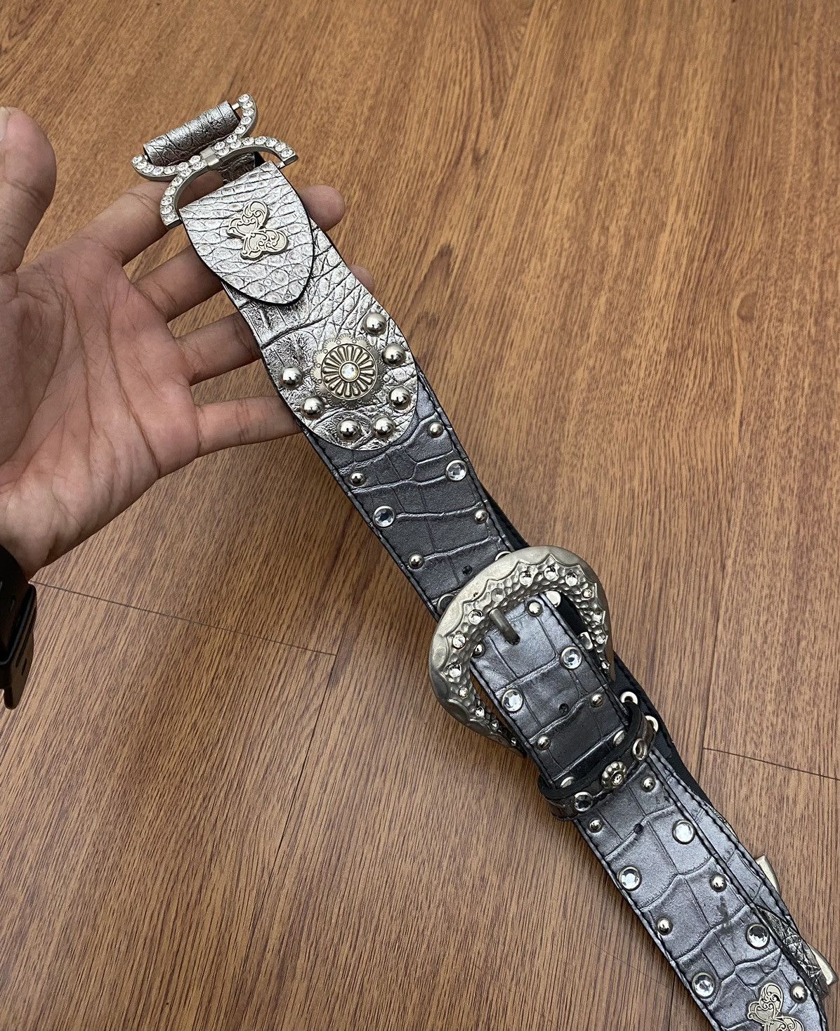 If Six Was Nine Silver studded crystal belt Size ONE SIZE - 5 Thumbnail