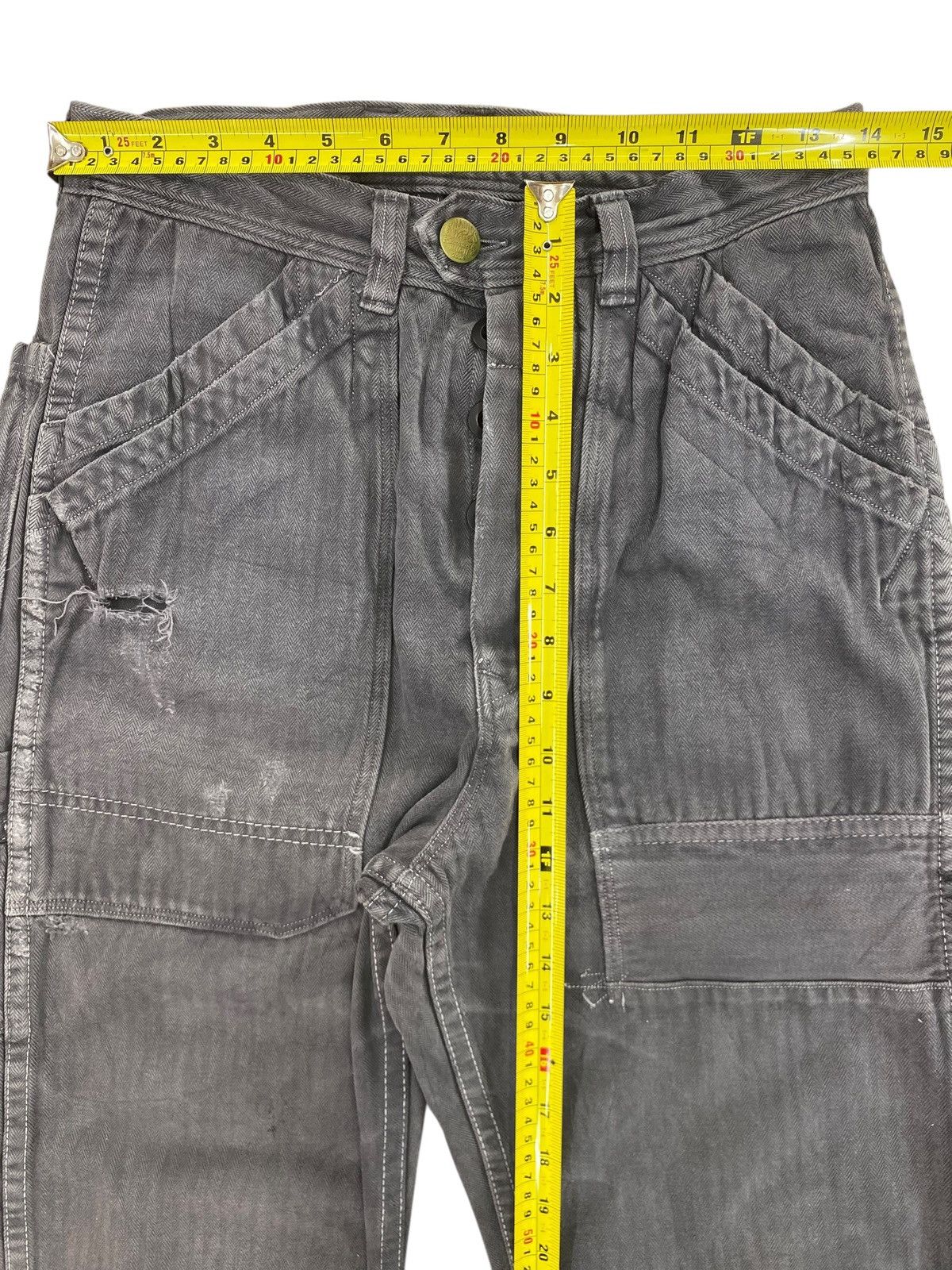 Japanese Brand Japanese Brand Faded Black Double Knee Style Jeans Size US 28 / EU 44 - 7 Thumbnail