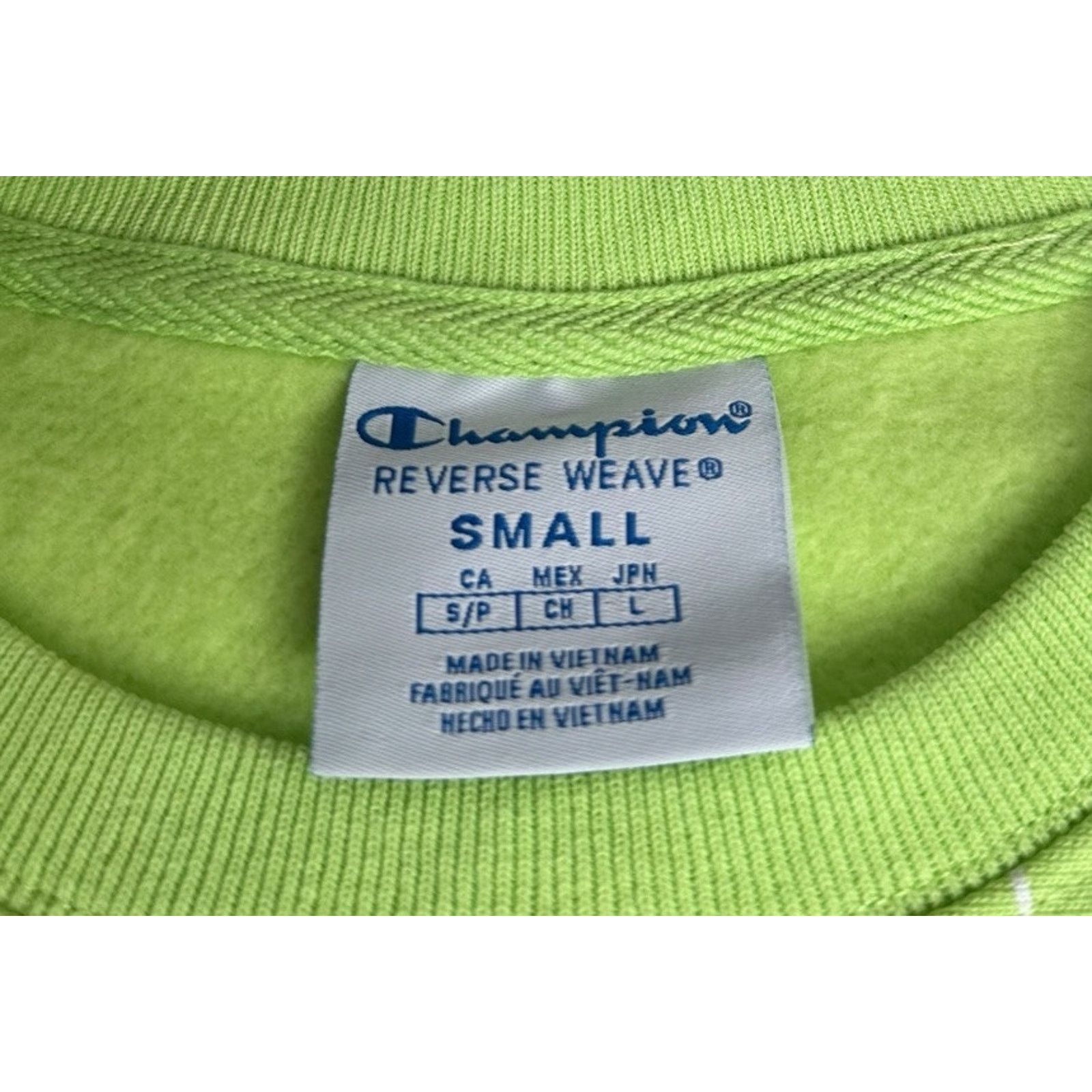 Champion Champion Reverse Weave Bubble Letter Sweatshirt Lime Green S Size S / US 4 / IT 40 - 8 Thumbnail