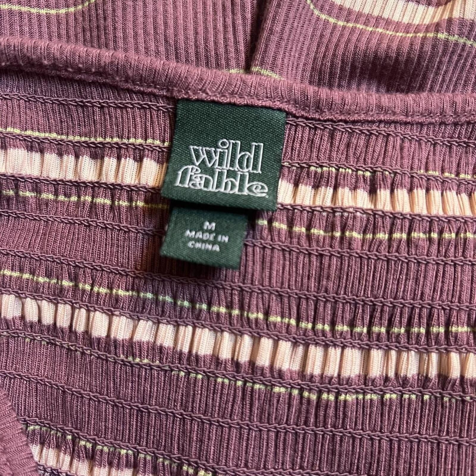 Other Wild Fable purple striped romper Size 32" / US 10 / IT 46 - 3 Thumbnail