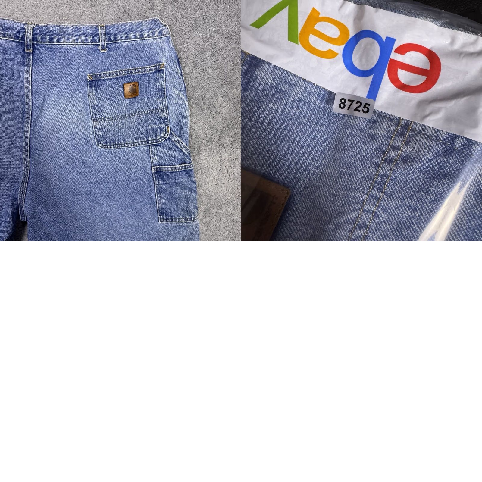Carhartt Carhartt Jeans B29 STW Denim Carpenter Shorts Mens 44x8 Y2K Utility Fade Workwear Denim Size US 44 / EU 60 - 9 Thumbnail