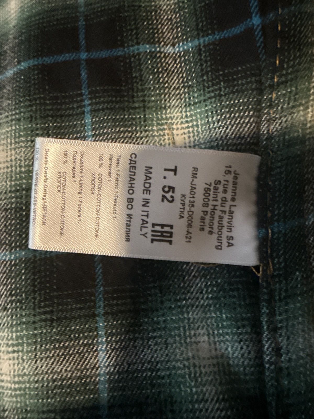 Lanvin Navy blue denim jacket. Size US L / EU 52-54 / 3 - 9 Thumbnail