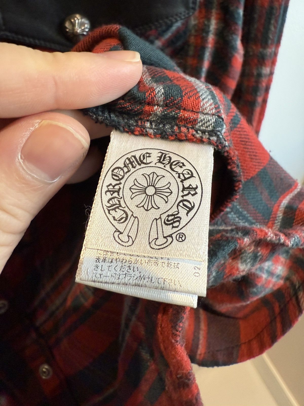 Chrome Hearts Leather fleur flannel with cross patch Size US M / EU 48-50 / 2 - 9 Thumbnail