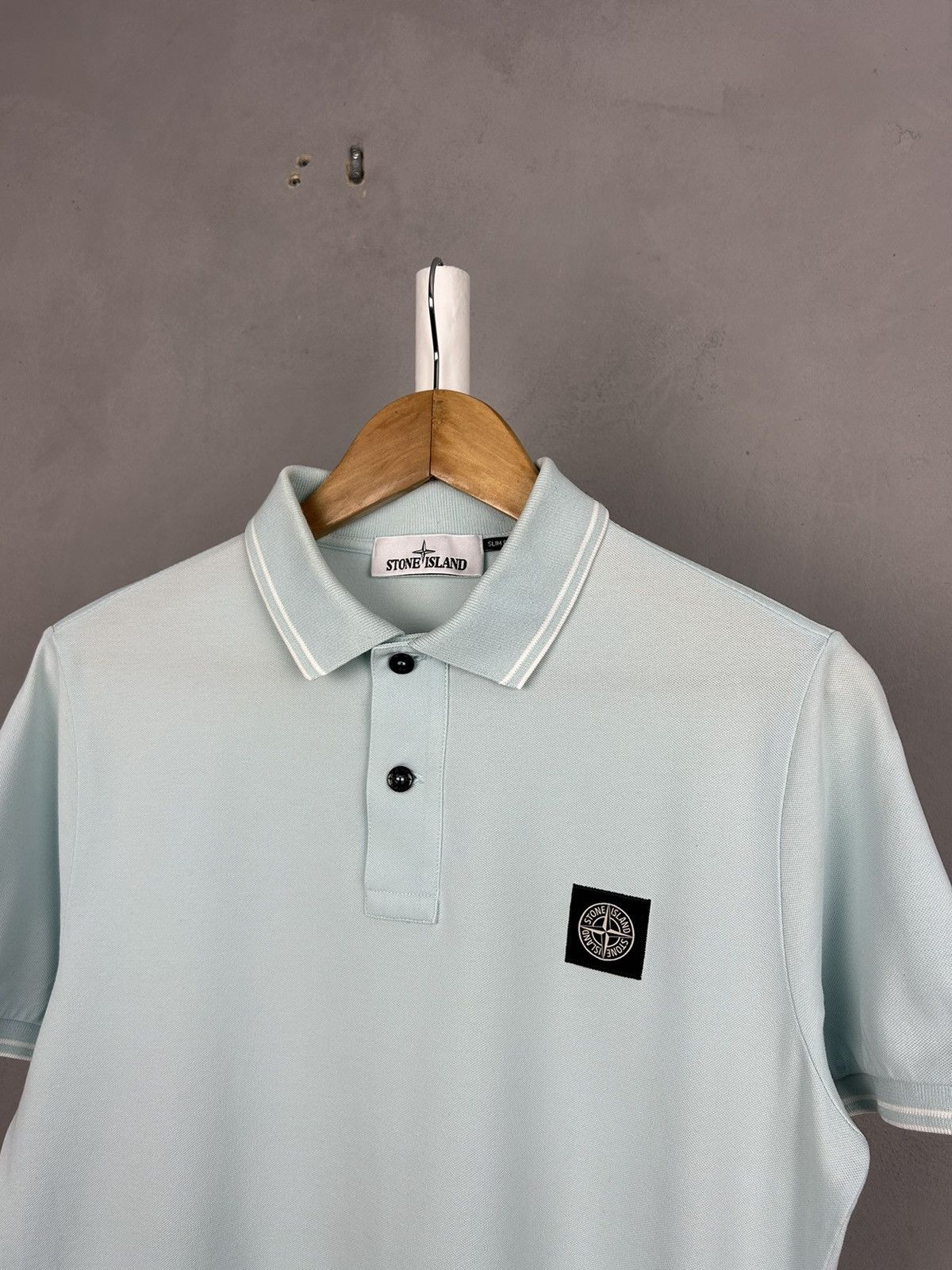 Stone Island Stone Island Slim Fit Polo Shirt Size US M / EU 48-50 / 2 - 2 Thumbnail