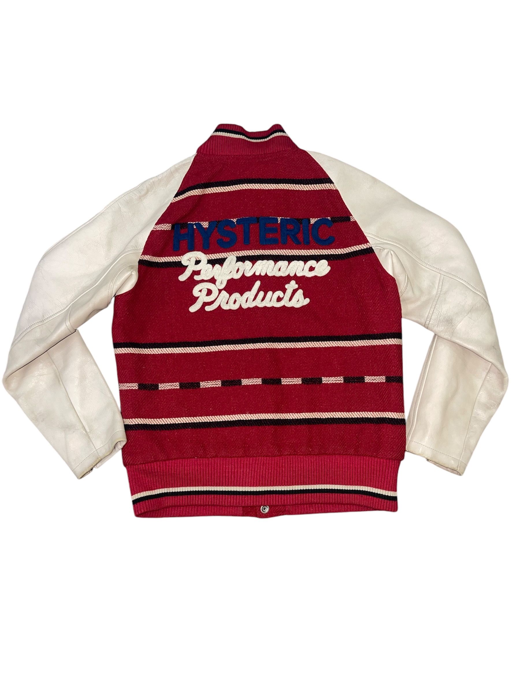 Hysteric Glamour Vintage 90s Hysteric Glamour Varsity Wool / Leather Jacket Size US S / EU 44-46 / 1 - 1 Thumbnail