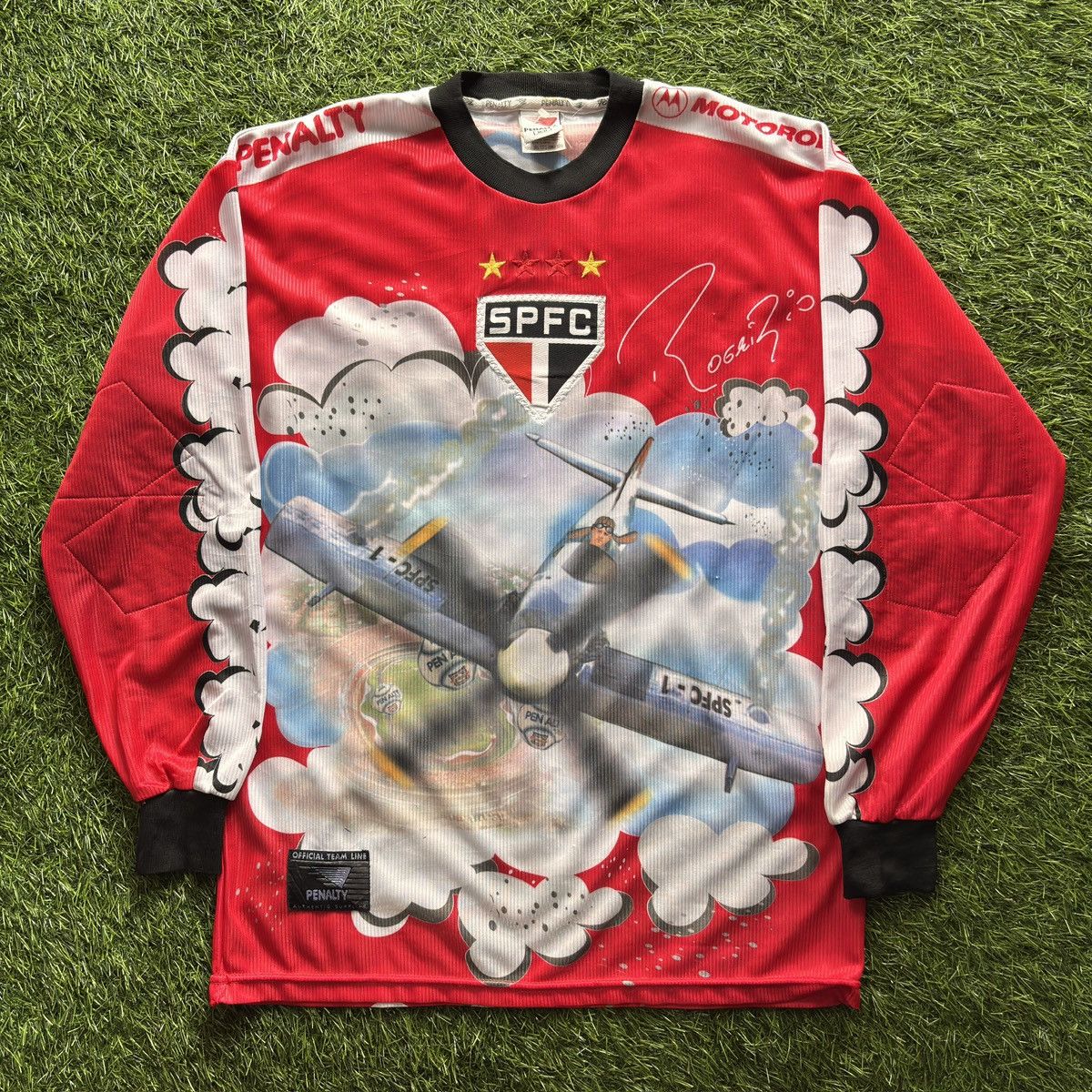Penalty Sao Paulo Goalie 2000 Rogerio Ceni #1 Rare Soccer Jersey Size US M / EU 48-50 / 2 - 1 Thumbnail