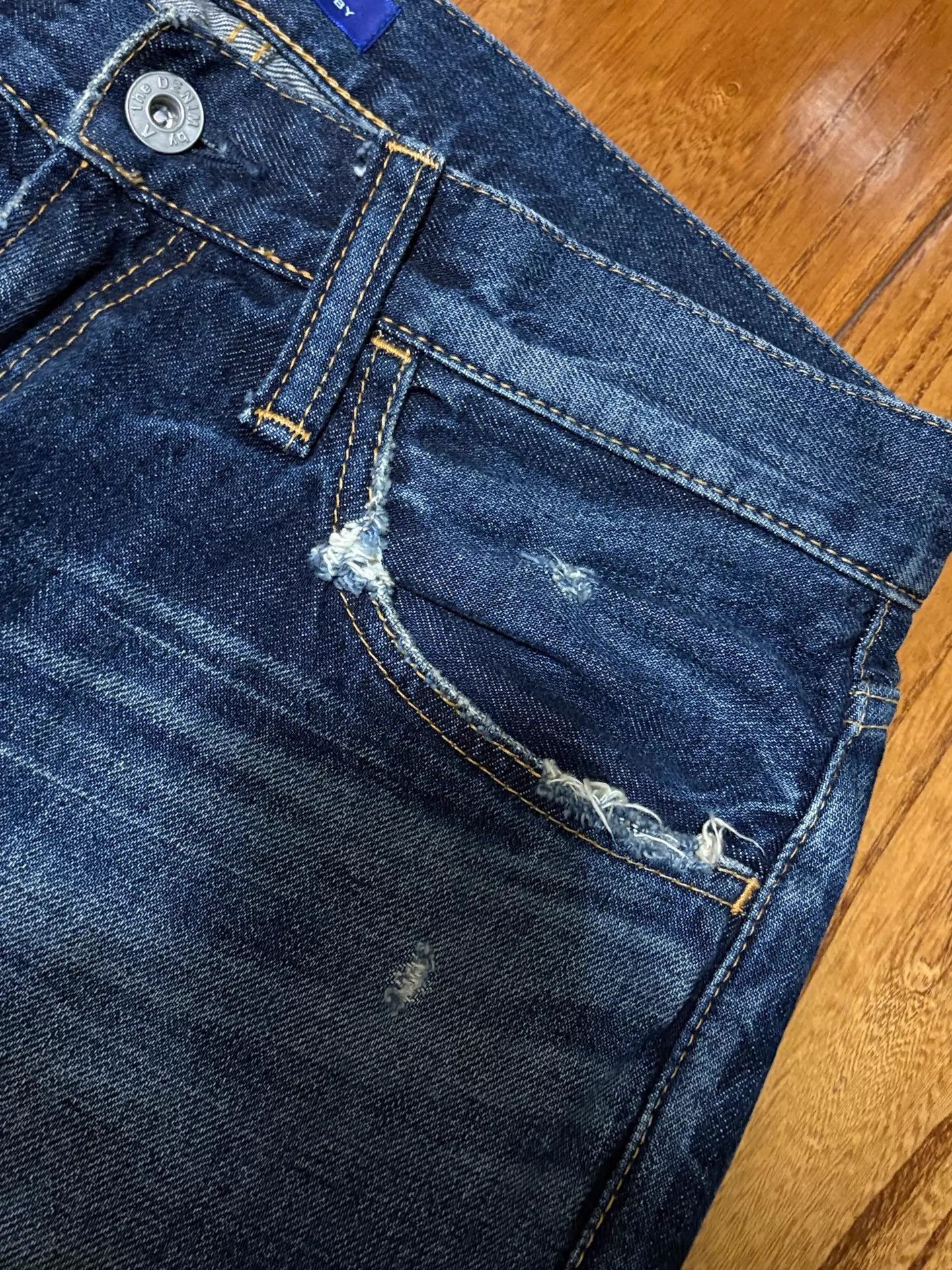 Fragment Design FRAGMENT x VANQUISH Heavy Wash Lightning Cropped Jeans W30 Size US 30 / EU 46 - 5 Thumbnail