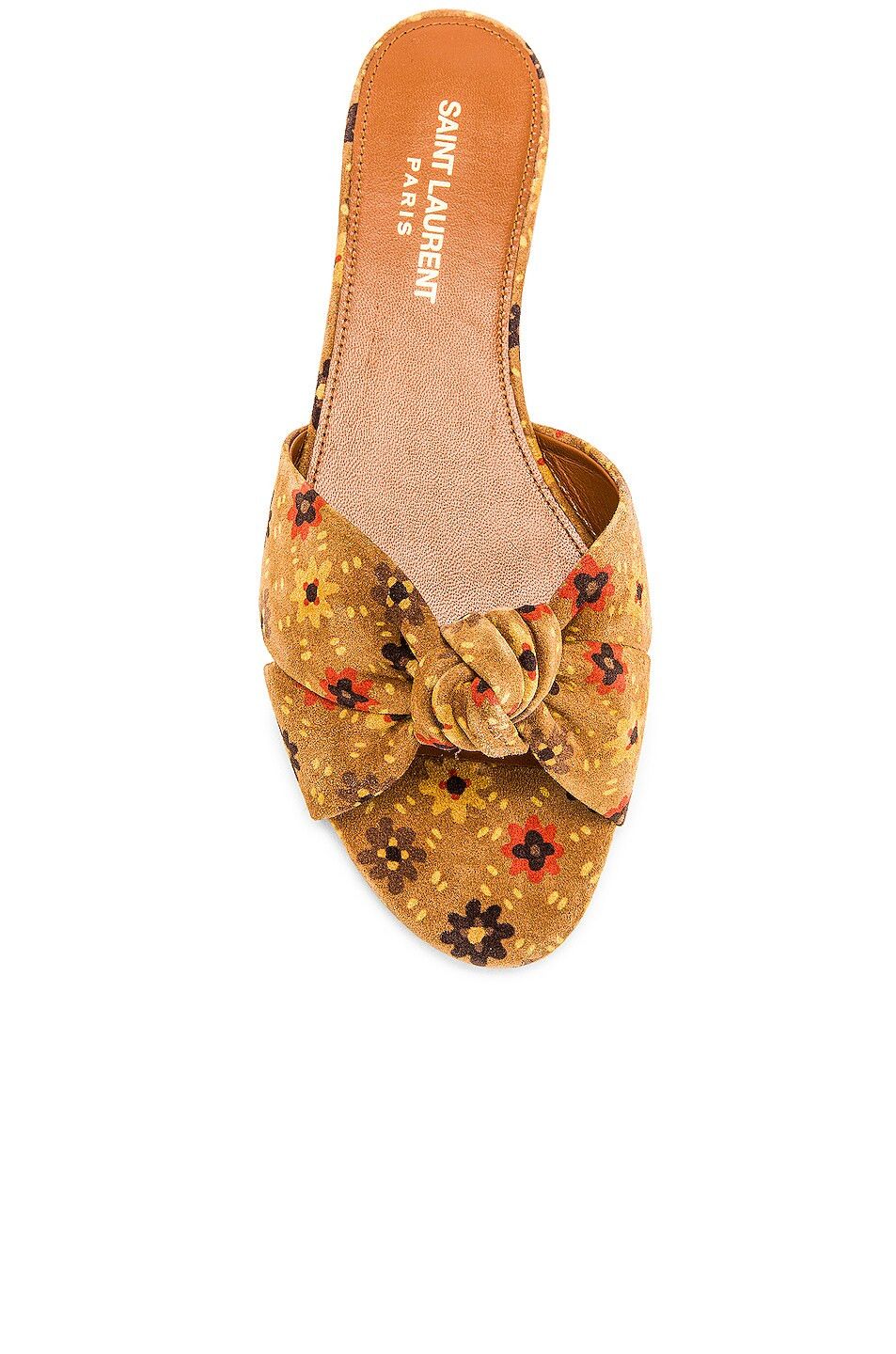 Saint Laurent Paris o1s1wg111024 Bianca Flat Mules in Multicolor Size US 5 / IT 35 - 4 Thumbnail
