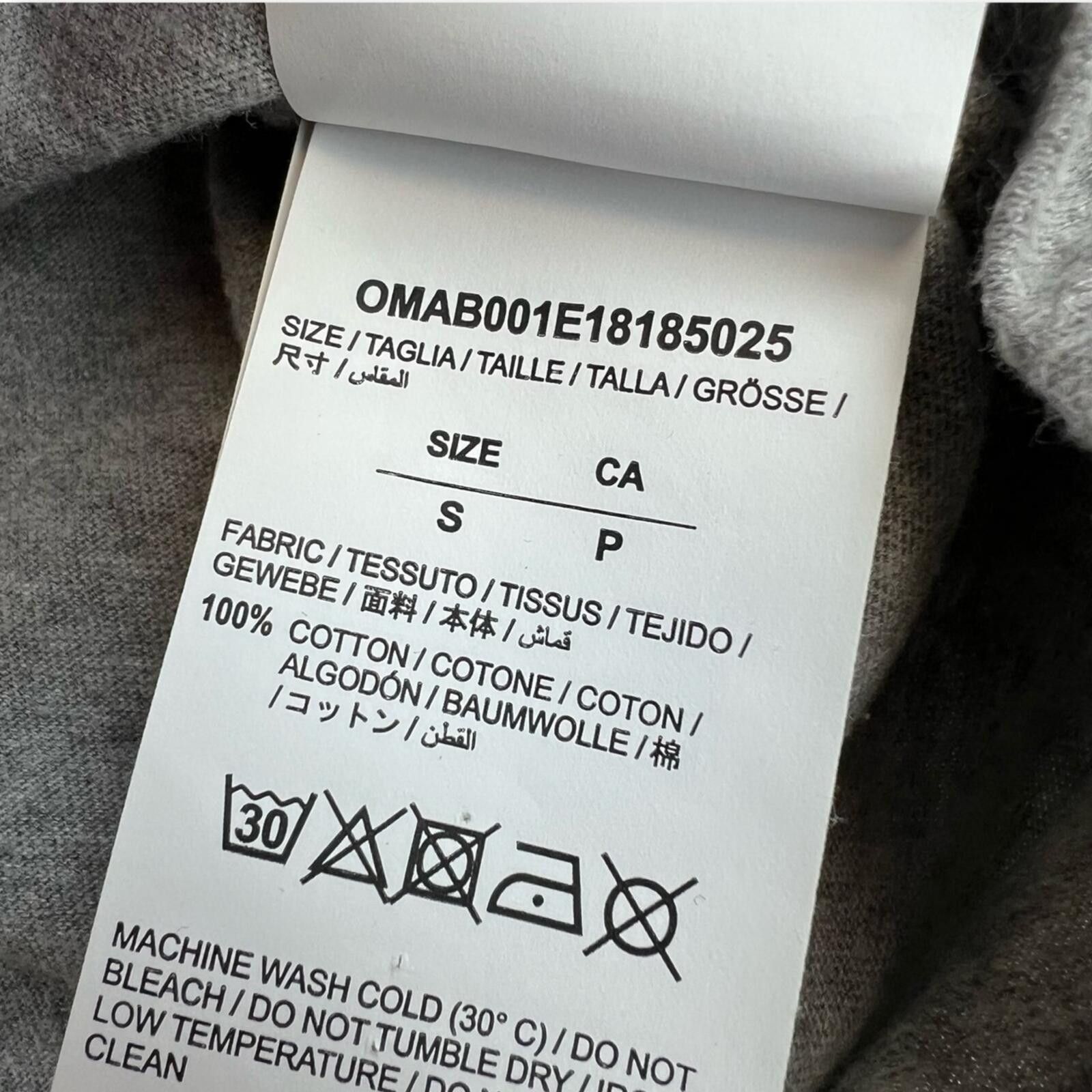 Off-White Off-White Yellow Arrows Grey Long Sleeve T Shirt Size US S / EU 44-46 / 1 - 4 Thumbnail
