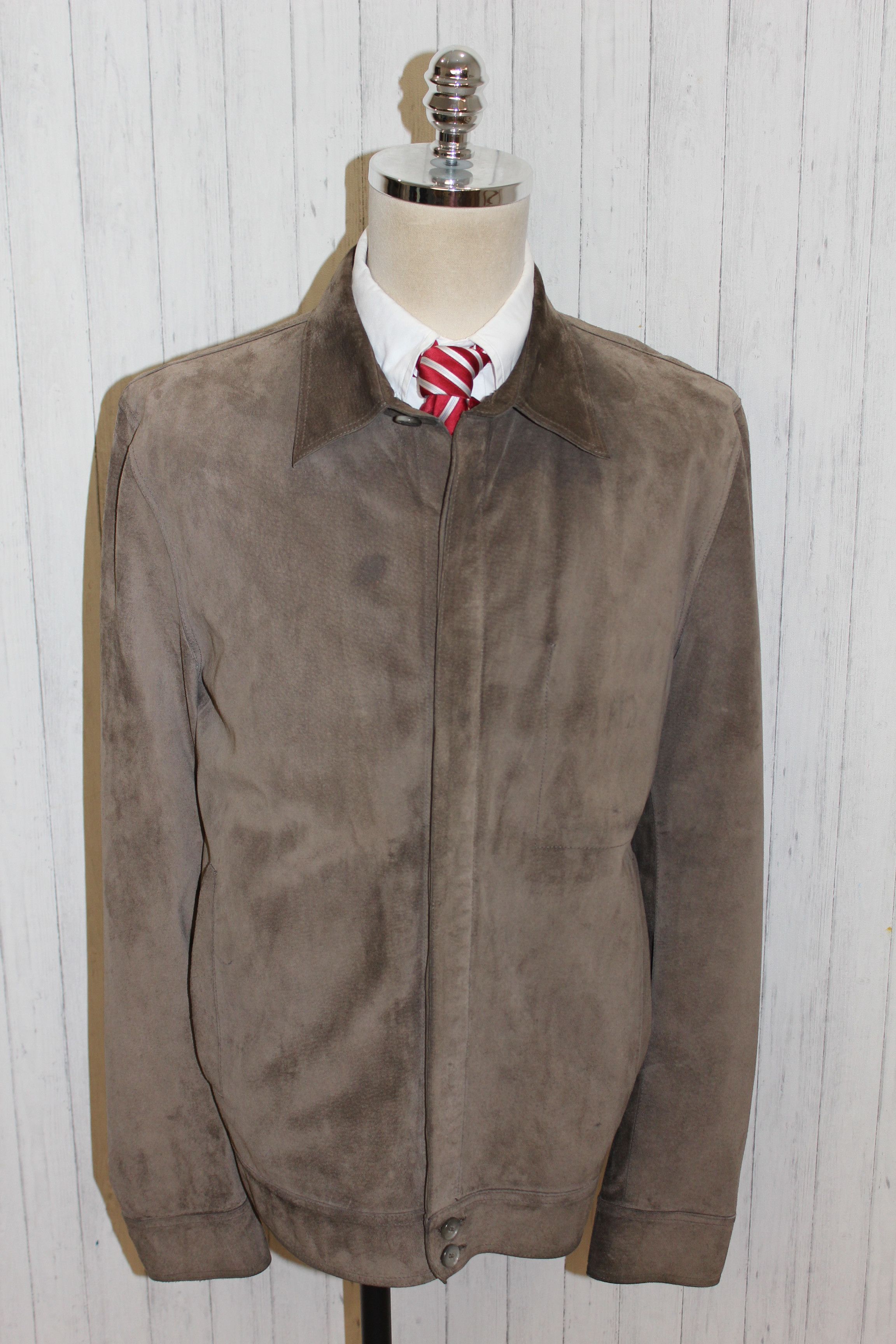 Hugo Boss Men's HUGO BOSS Brown Leather Jacket Coat Size L Size US L / EU 52-54 / 3 - 3 Thumbnail