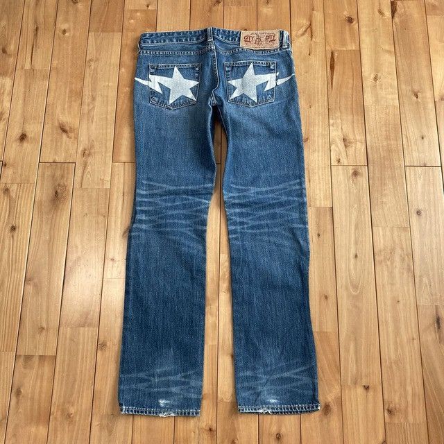 Bape BAPE STA Denim Pants a bathing ape star NIGO Size 25" / US 0 / IT 36 - 1 Thumbnail