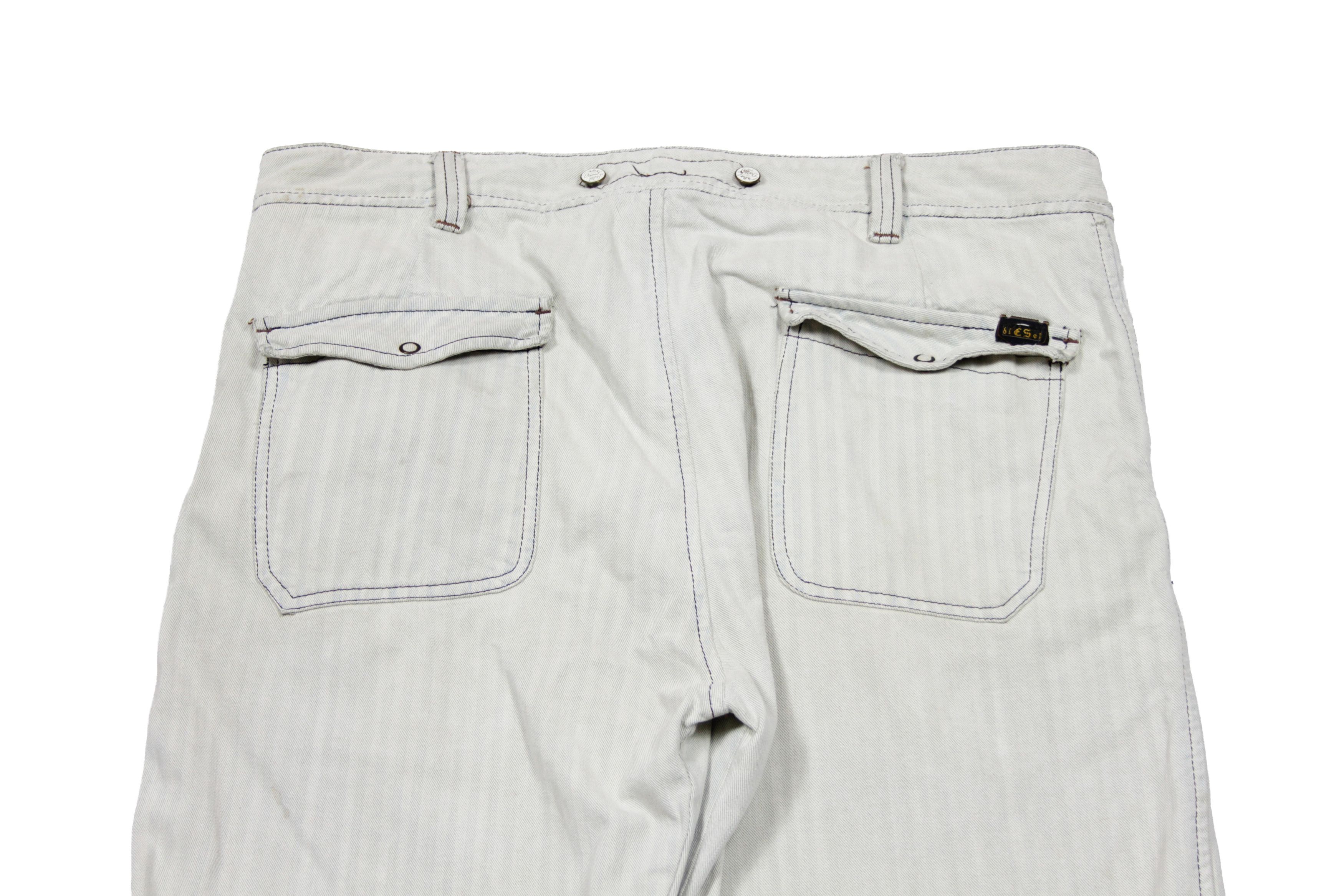 Diesel 00S Psychotechnic Dive'n'roll Distressed Pants Vintage Size US 33 - 5 Thumbnail