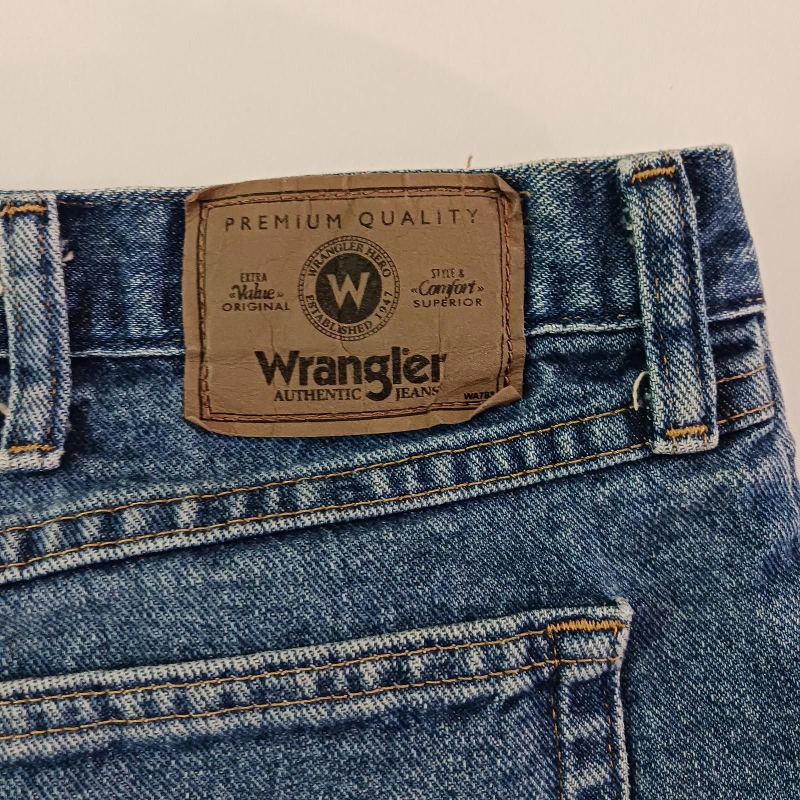 Wrangler Wrangler 606W1DH Relaxed Fit Men's 40 Blue Denim Jean Shorts Size US 40 / EU 56 - 3 Thumbnail