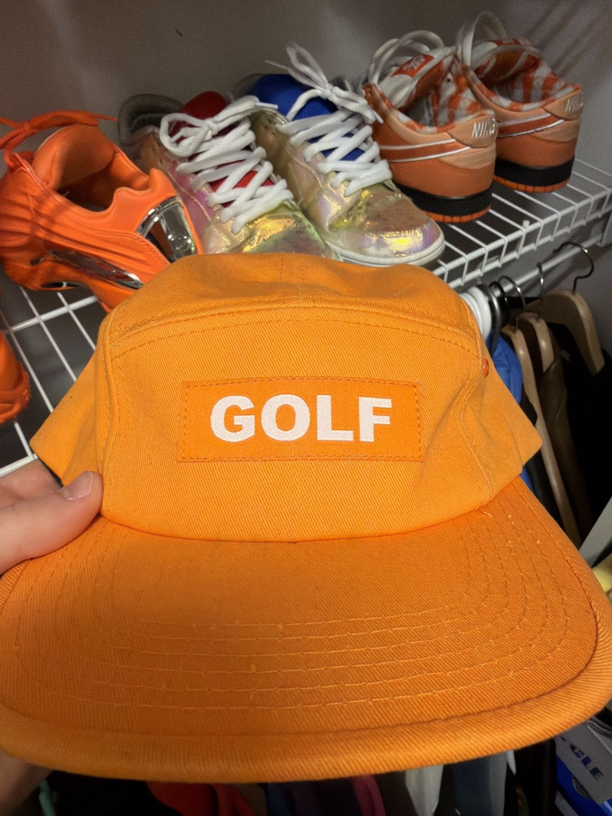 Golf Wang Golf Wang Logo Camp Hat Orange Size ONE SIZE - 1 Thumbnail
