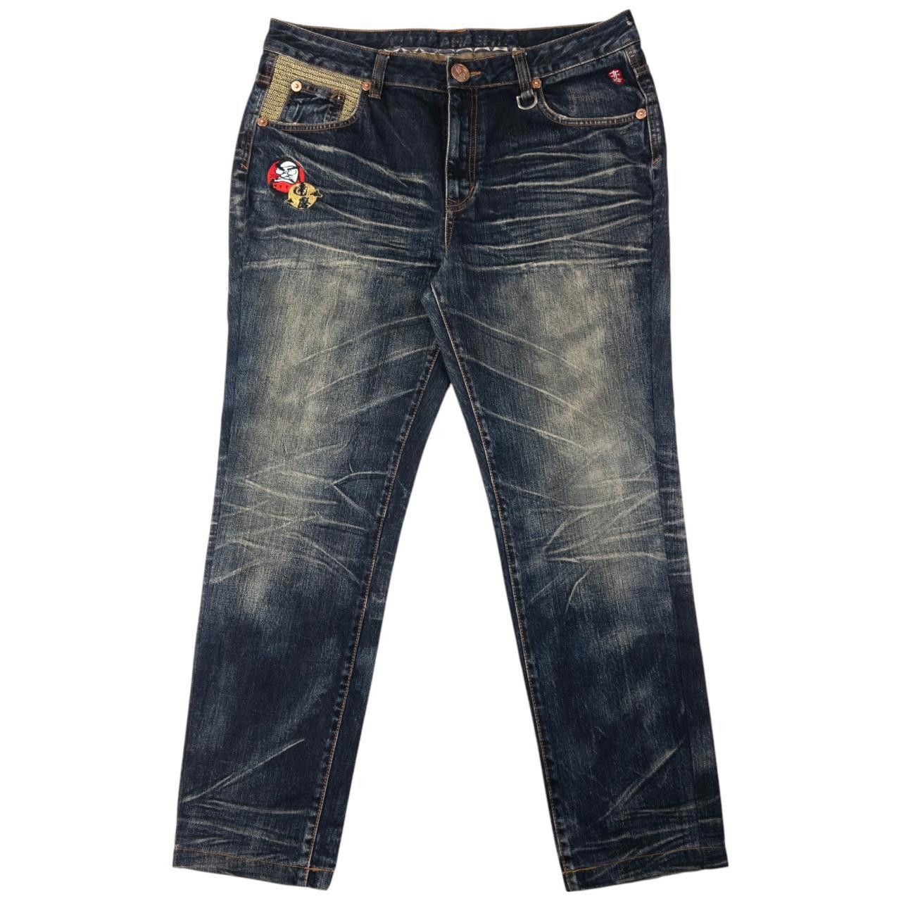 The Unbranded Brand Vintage Big Train Multi Pocket Japanese Denim Jeans Size W38 Size US 37 - 4 Thumbnail