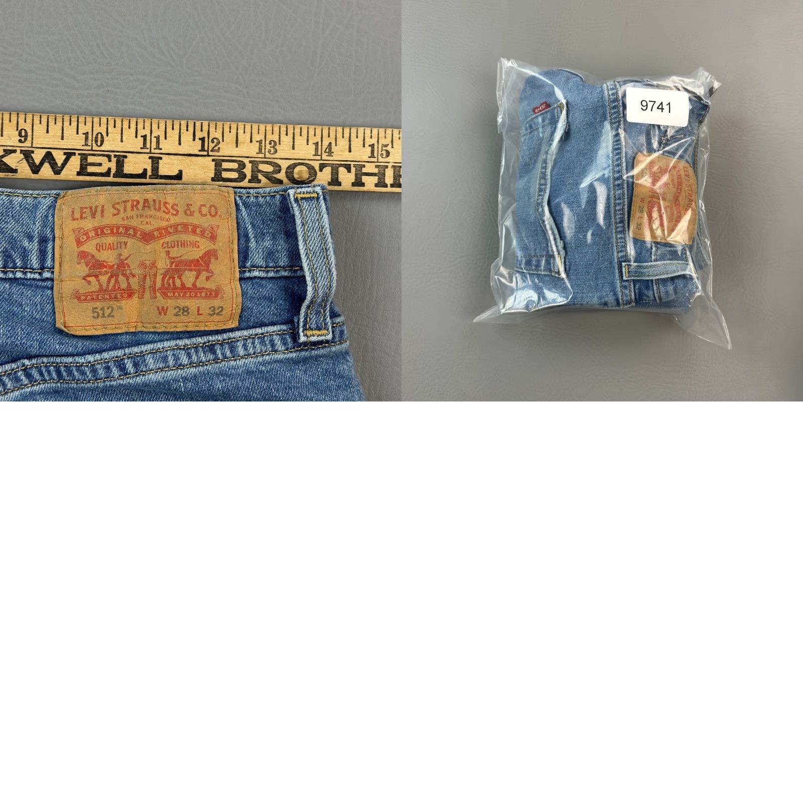 Levi's Levi's 512 Jeans Mens 28x32 Light Wash Denim Slim Taper Fit Distressed Flex Jeans Size US 28 / EU 44 - 9 Thumbnail