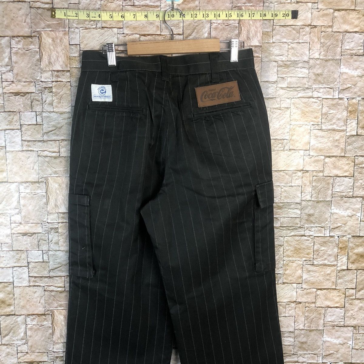 Coca Cola Coca Cola Black Stripe Cargo Multipocket Pants #A88 Size US 31 - 13 Thumbnail