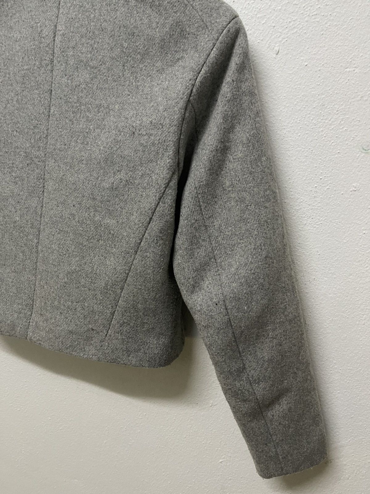 Ted Baker 2000s TED BAKER LONDON DOUBLE BREASTED CROP WOOL JACKET Size XS / US 0-2 / IT 36-38 - 11 Thumbnail