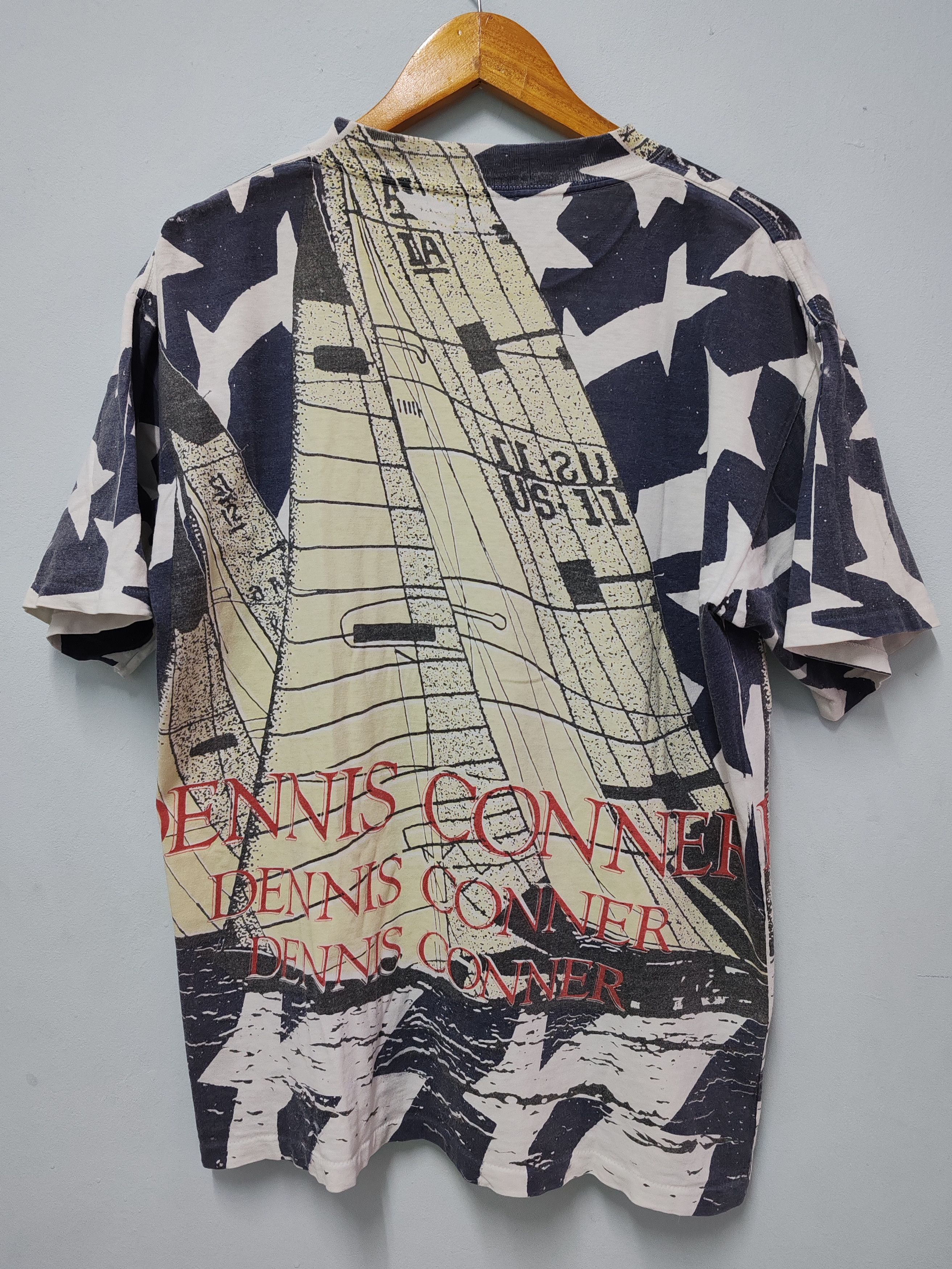 Vintage Vintage Dennis Conner Yachtsman Over Print Tee Stitches Size US L / EU 52-54 / 3 - 2 Thumbnail