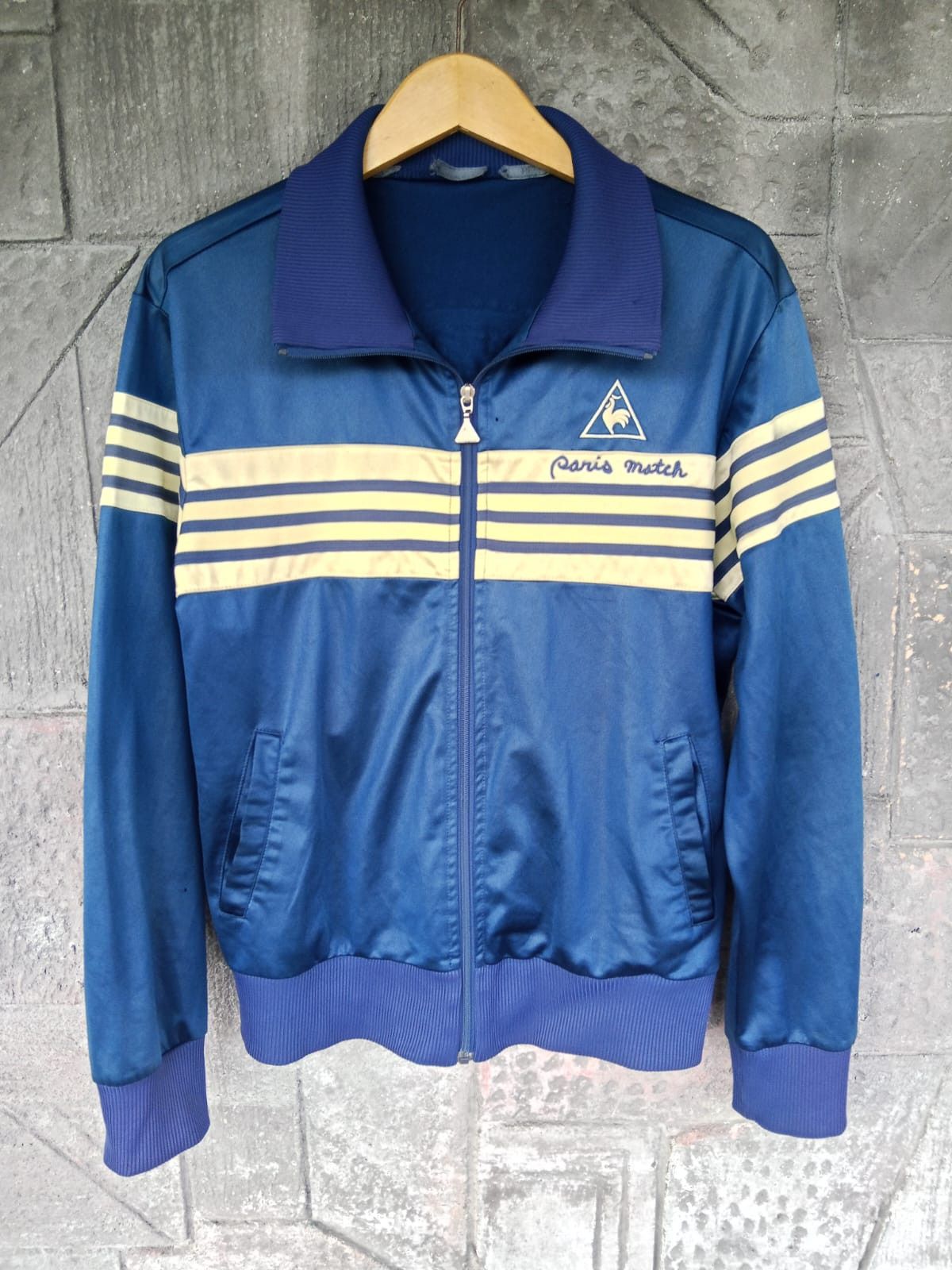 Le Coq Sportif × Vintage Vintage 90s Le Coq Sportif Track Top Zip Jacket Size US L / EU 52-54 / 3 - 1 Thumbnail