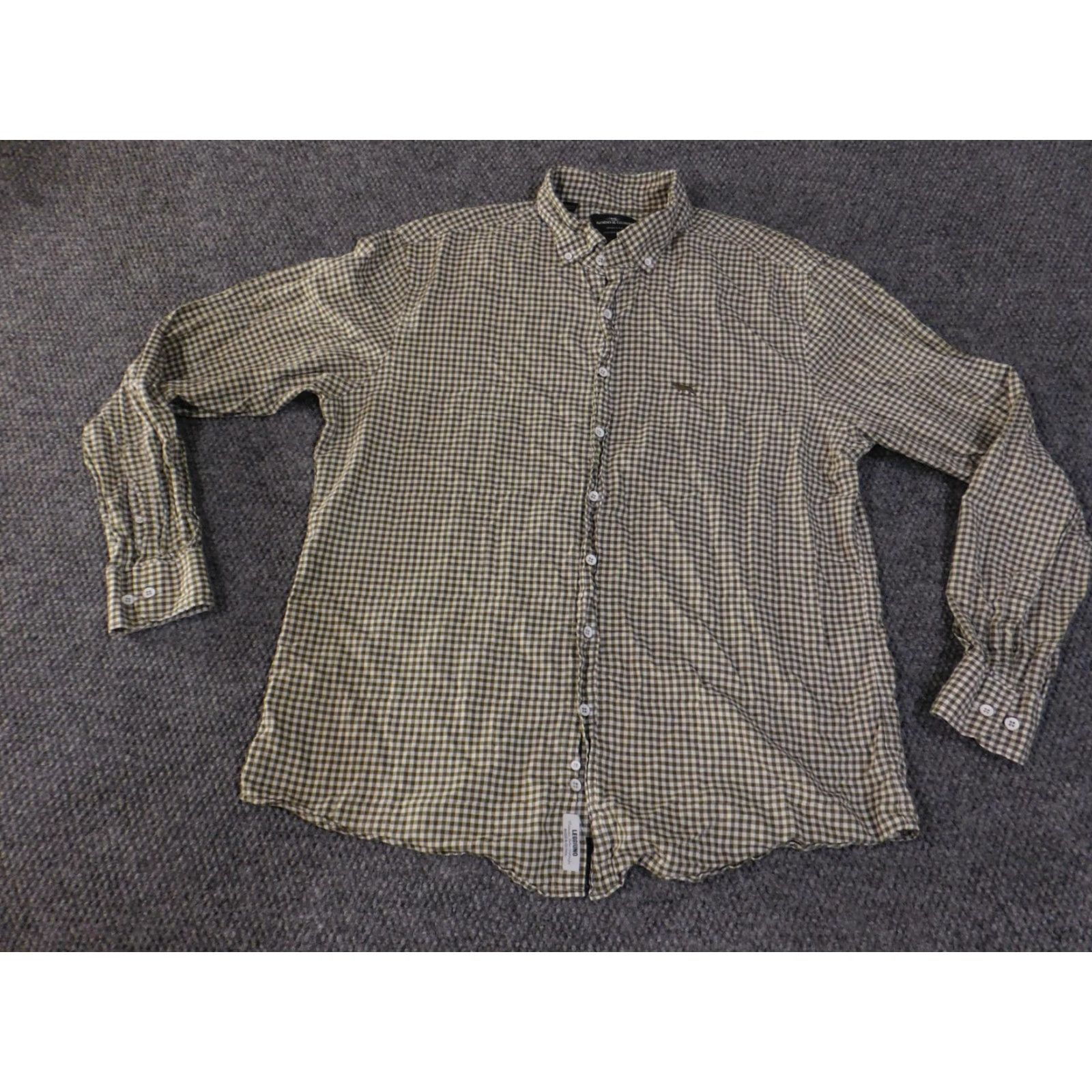 Rodd & Gunn Rodd & Gunn Shirt Mens 2XL Green Gingham Button-Down Italian Fabric Long Sleeve Size US XXL / EU 58 / 5 - 2 Thumbnail