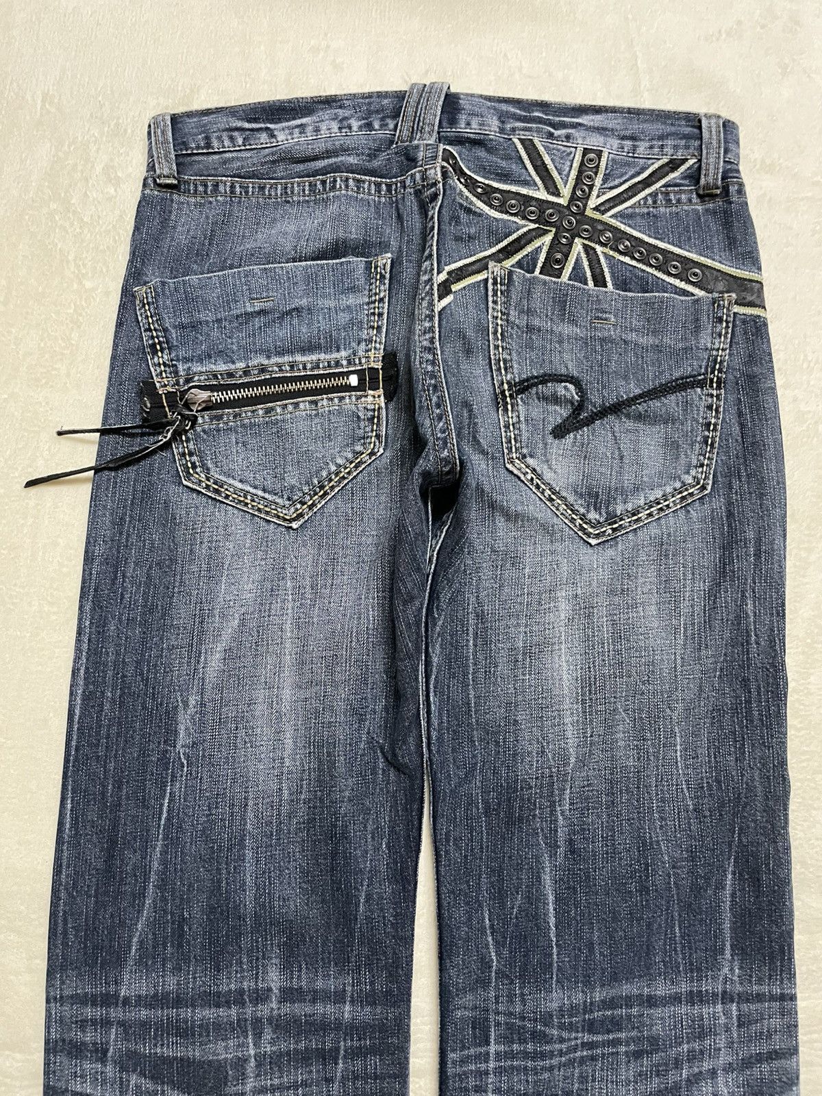 Japanese Brand Vintage Anti-Label Mudwash Faded Denim Jeans Size US 34 / EU 50 - 11 Thumbnail