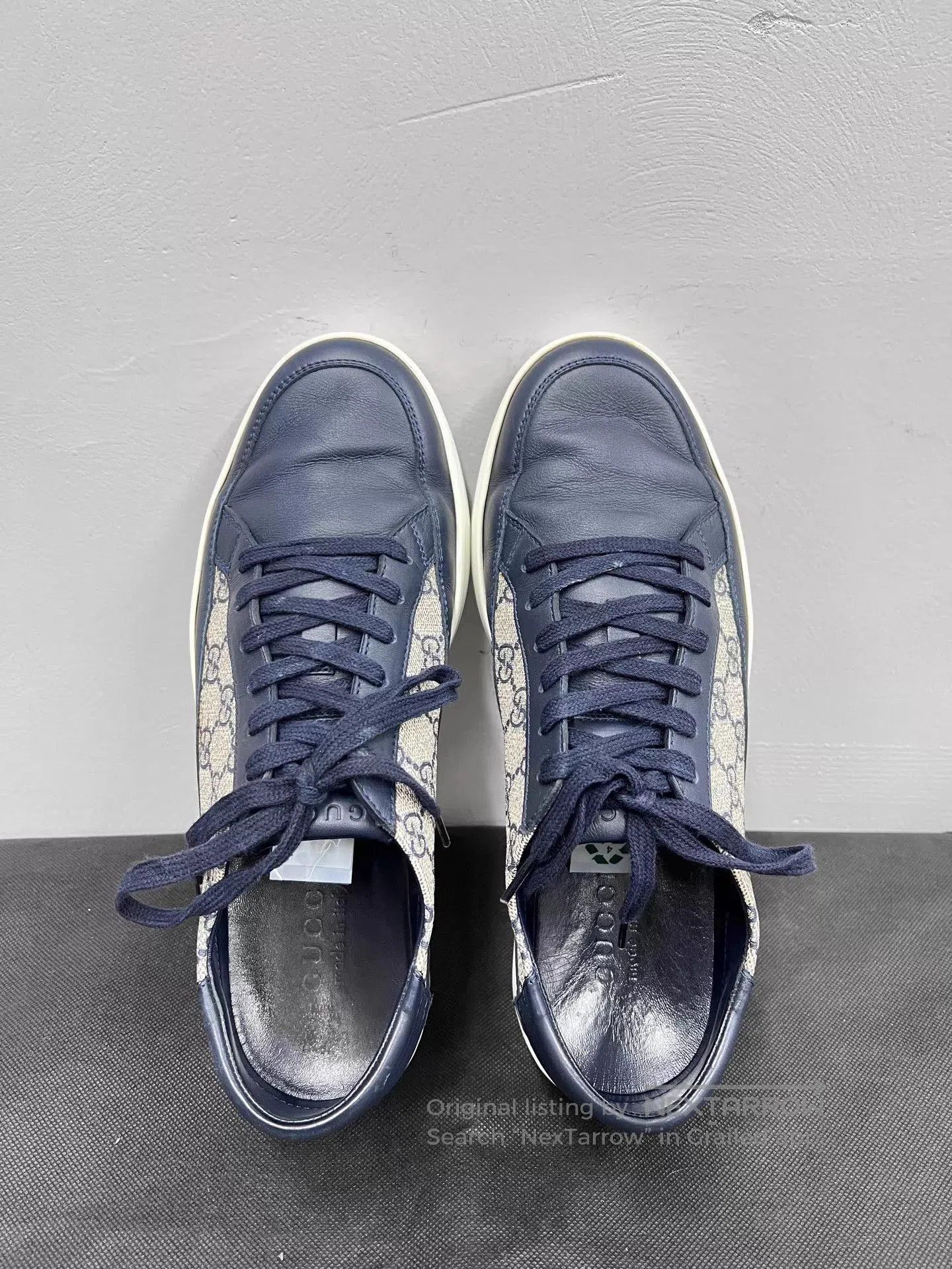 Gucci Blue Low-Top Sneakers Size 9. Size US 9 / EU 42 - 4 Thumbnail