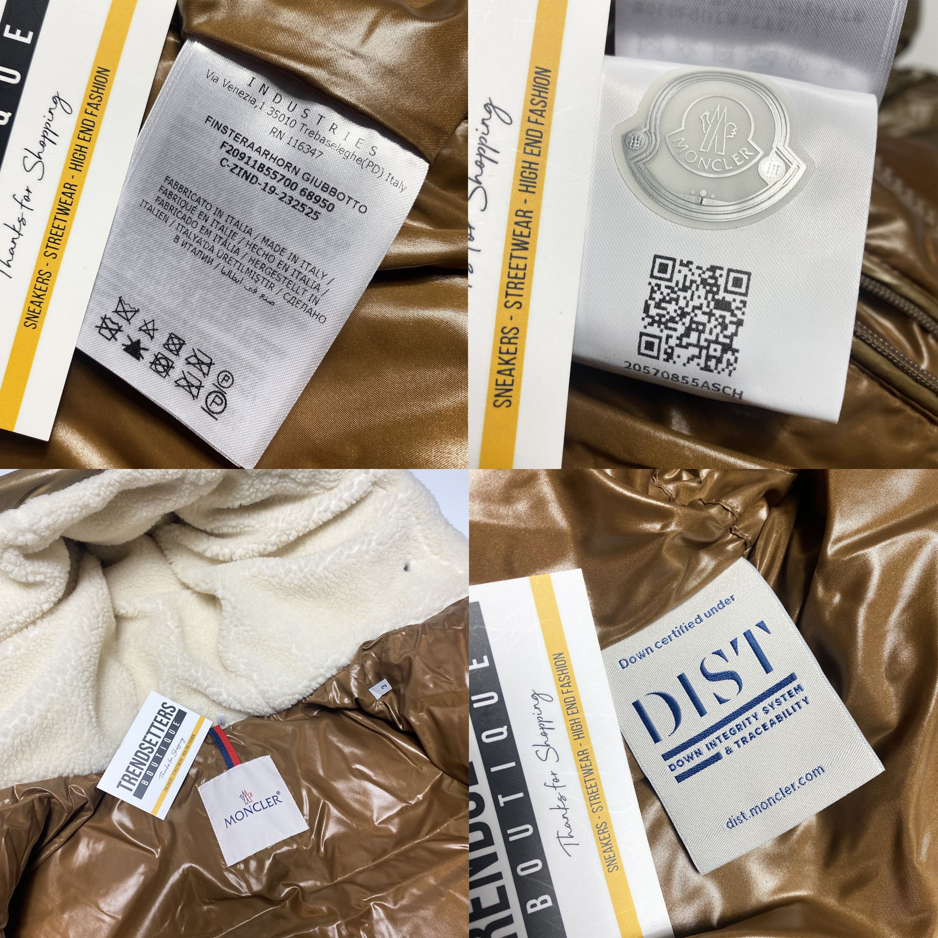 Moncler Moncler shearling Down mens puffer jacket size 3 L M brown Size US L / EU 52-54 / 3 - 8 Thumbnail