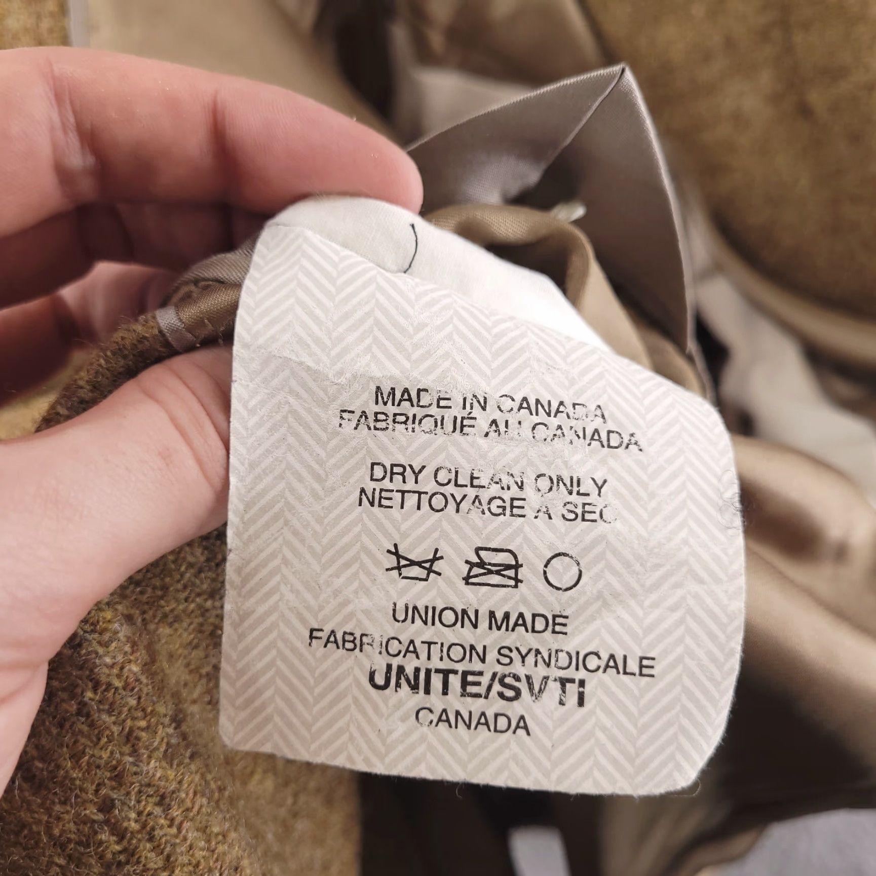 Vintage S Cohen Montreal 42S Brown Wool Sport Coat Single-Breasted 2-Button Cashmere Men Brown Solid 42 Size US XS / EU 42 / 0 - 7 Thumbnail