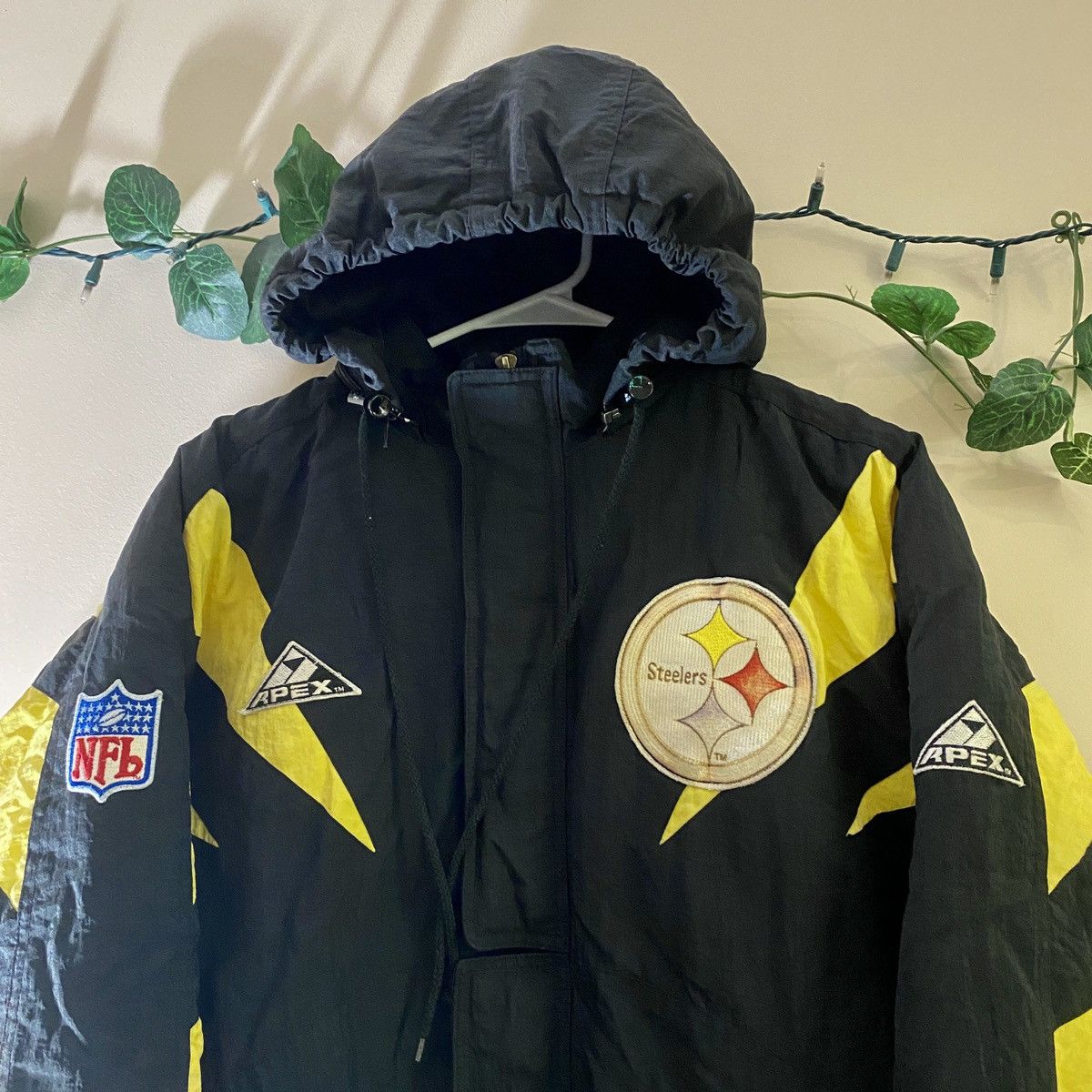 NFL Vintage 90s Pittsburgh Steelers NFL Pro Line Apex Jacket Size US M / EU 48-50 / 2 - 2 Thumbnail