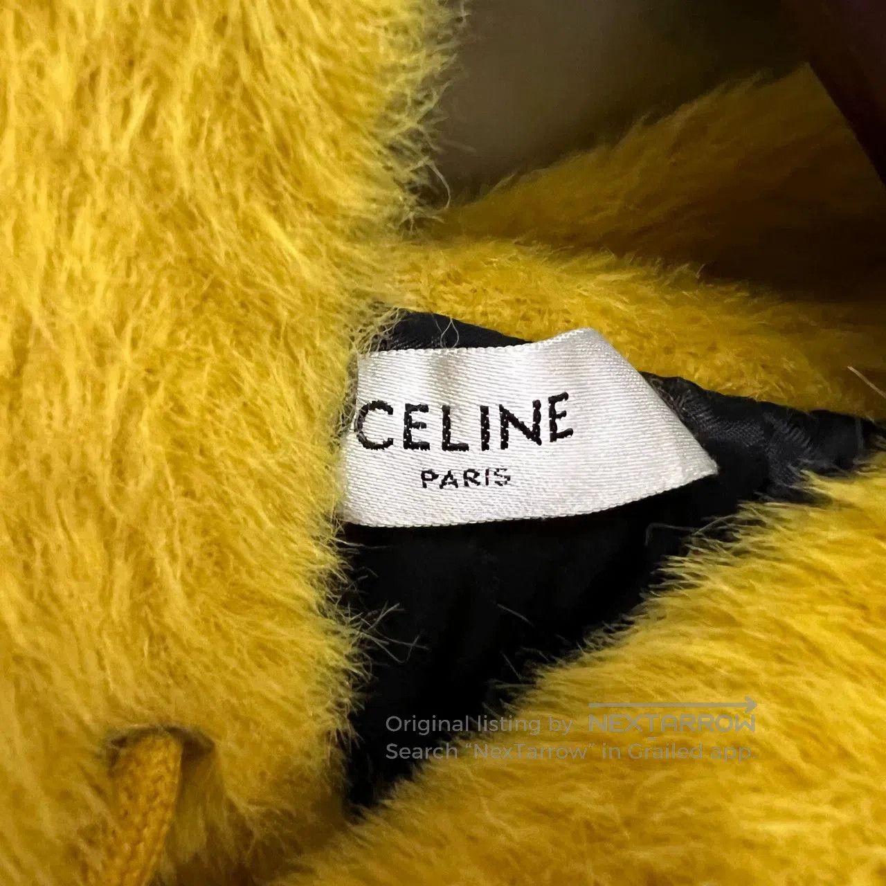 Celine Celine Yellow Sequin Logo Hoodie. Size XS / US 0-2 / IT 36-38 - 3 Thumbnail