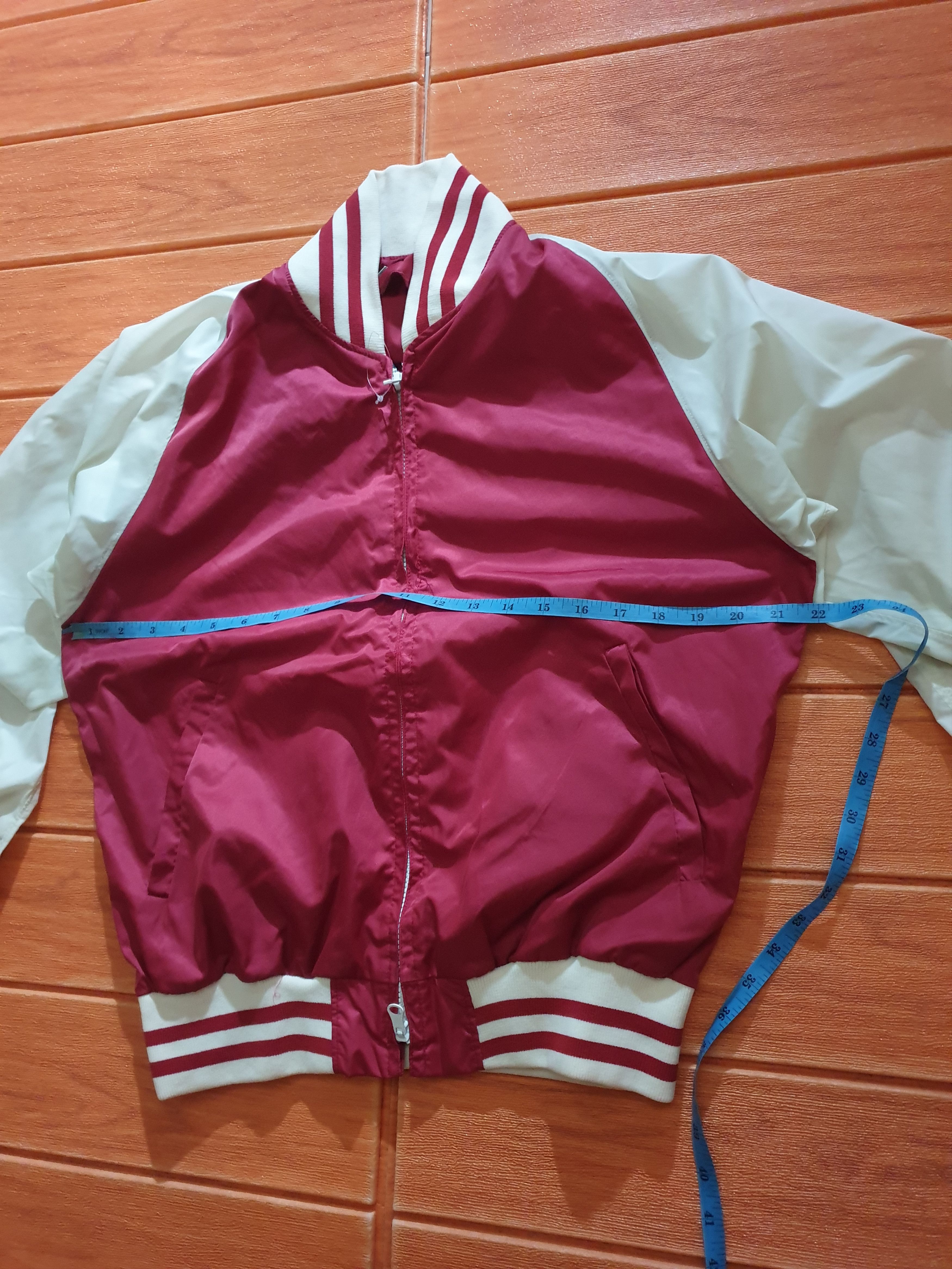 Japanese Brand RED COLOUR VARSITY harajuku style JACKET Size US S / EU 44-46 / 1 - 4 Thumbnail
