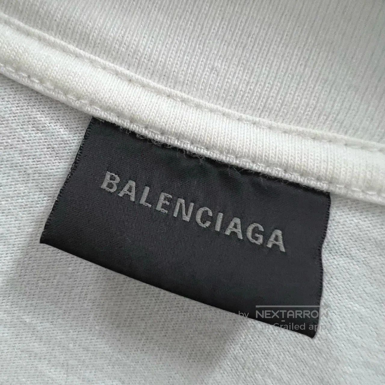 Balenciaga balenciaga white logo print short sleeve t. Size US M / EU 48-50 / 2 - 3 Thumbnail