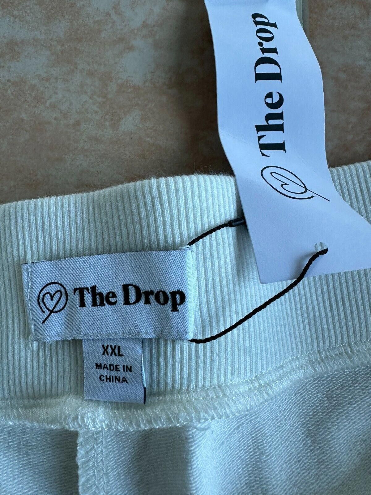 Designer The Drop Light Terry White shorts Women Size XXL Size 42" / US 20 - 6 Thumbnail