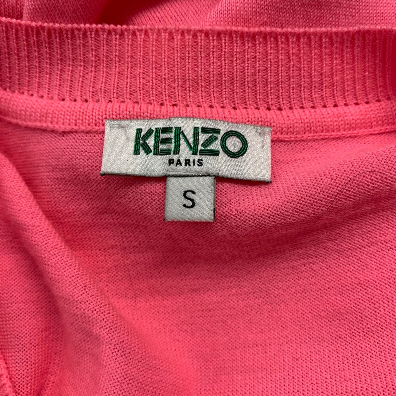 Kenzo KENZO Size S Pink Wool V-Neck Vest Size S / US 4 / IT 40 - 9 Thumbnail