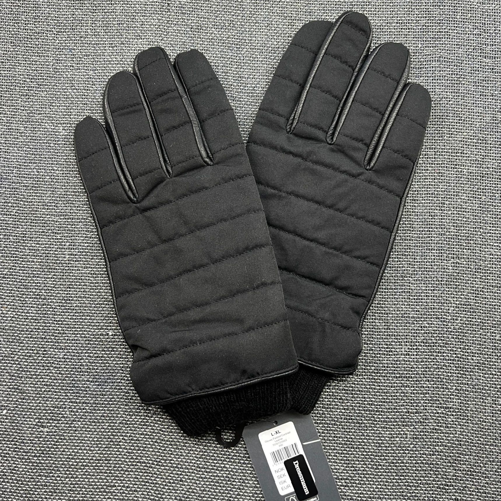 Vintage VINTAGE? Real Leather Black Padded Gloves Mens Size XL Dressmann Glove Leather Mens XL Black Lined Size ONE SIZE - 6 Thumbnail