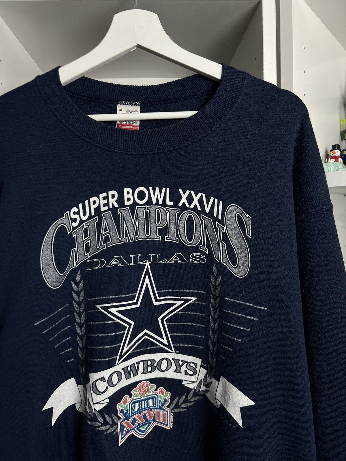 NFL × Vintage Vintage 1993 NFL Dallas Cowboys Super Bowl sweatshirt XL 90s Size US XL / EU 56 / 4 - 3 Thumbnail