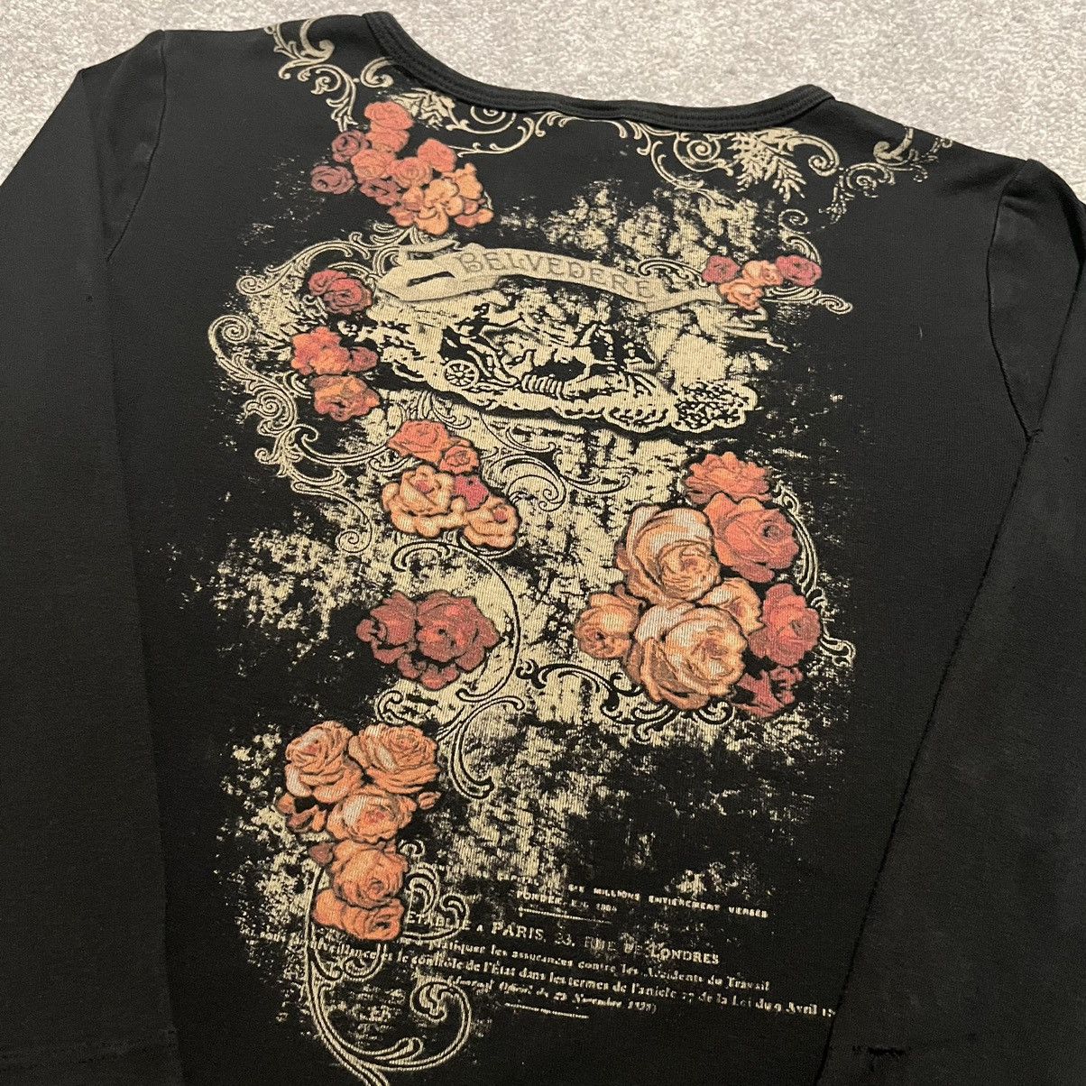 Vintage Vintage Y2K Affliction Style Gothic Stud Logo Longsleeve Tee Size M / US 6-8 / IT 42-44 - 5 Thumbnail