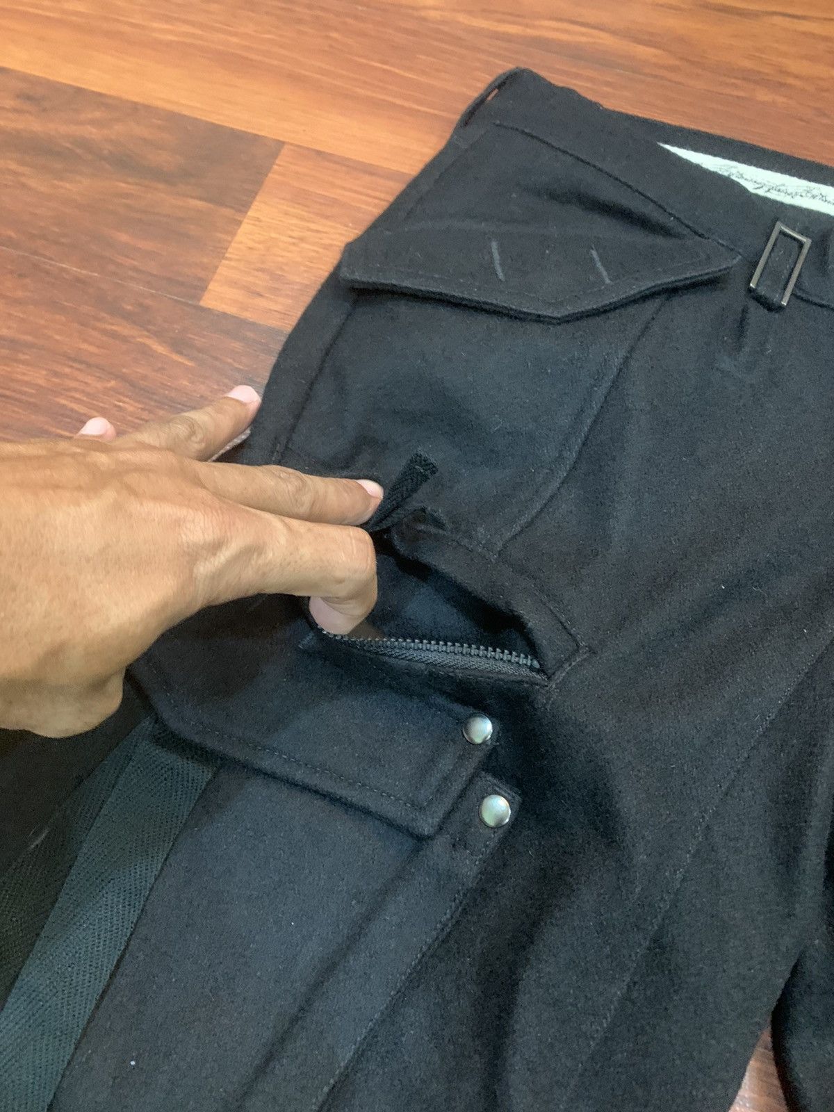 If Six Was Nine × Le Grande Bleu (L.G.B.) × Tornado Mart Tornado Mart Bondage Wool Pants Size US 30 / EU 46 - 7 Thumbnail